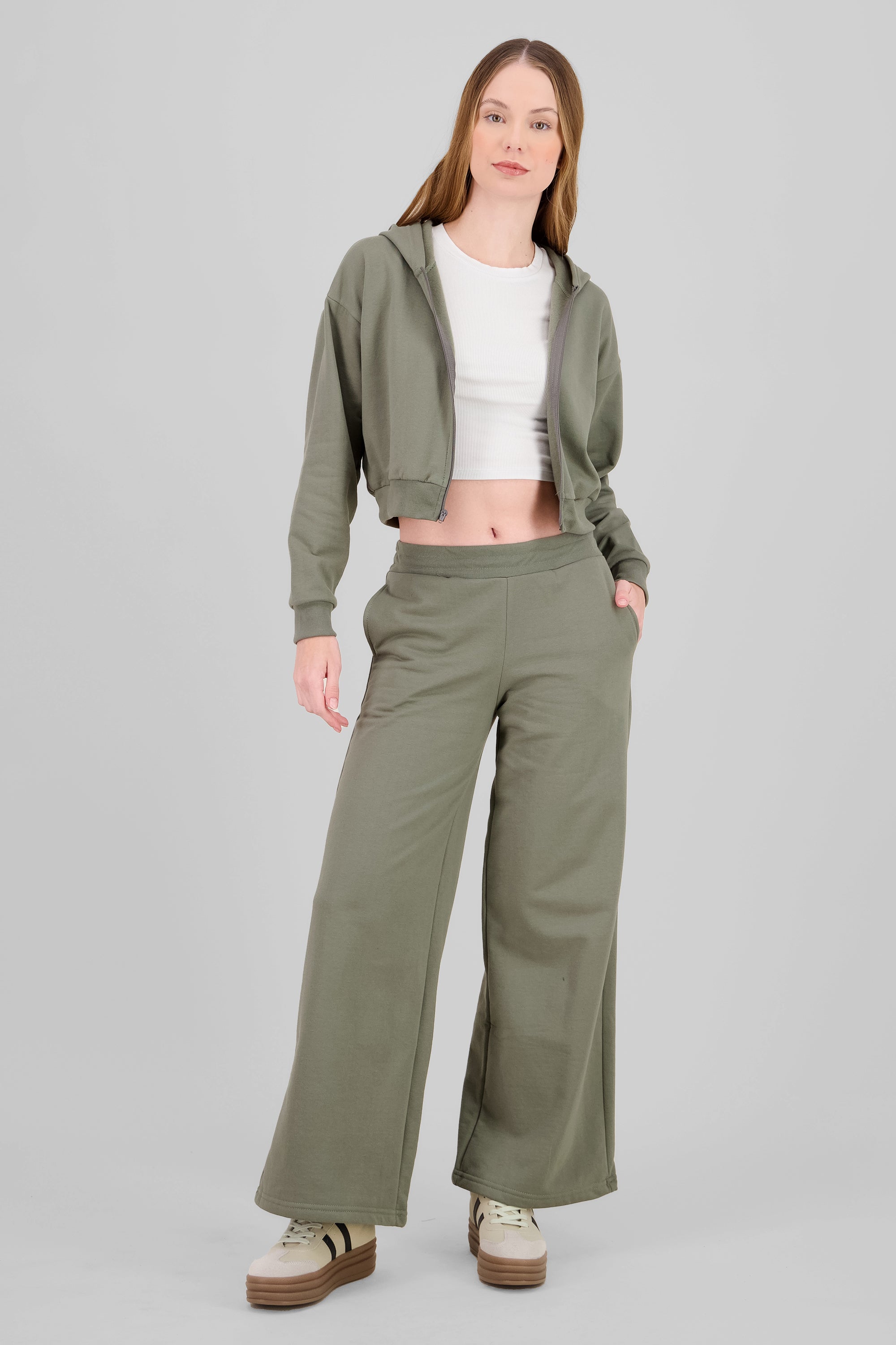 Wide Leg Pants OLIVE