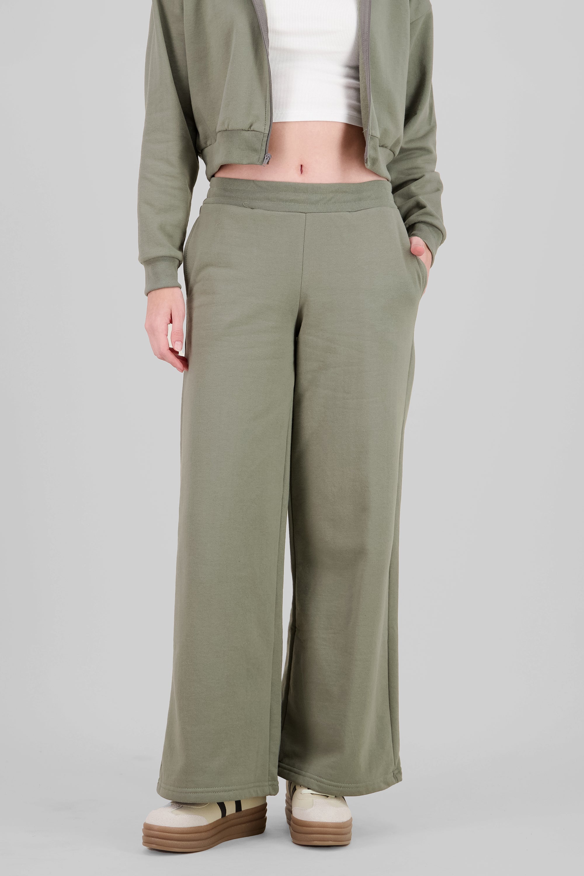 Wide Leg Pants OLIVE