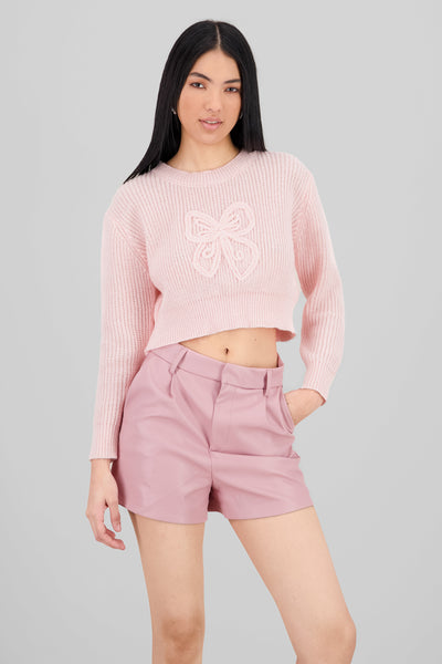 Bow Detail Sweater PINK