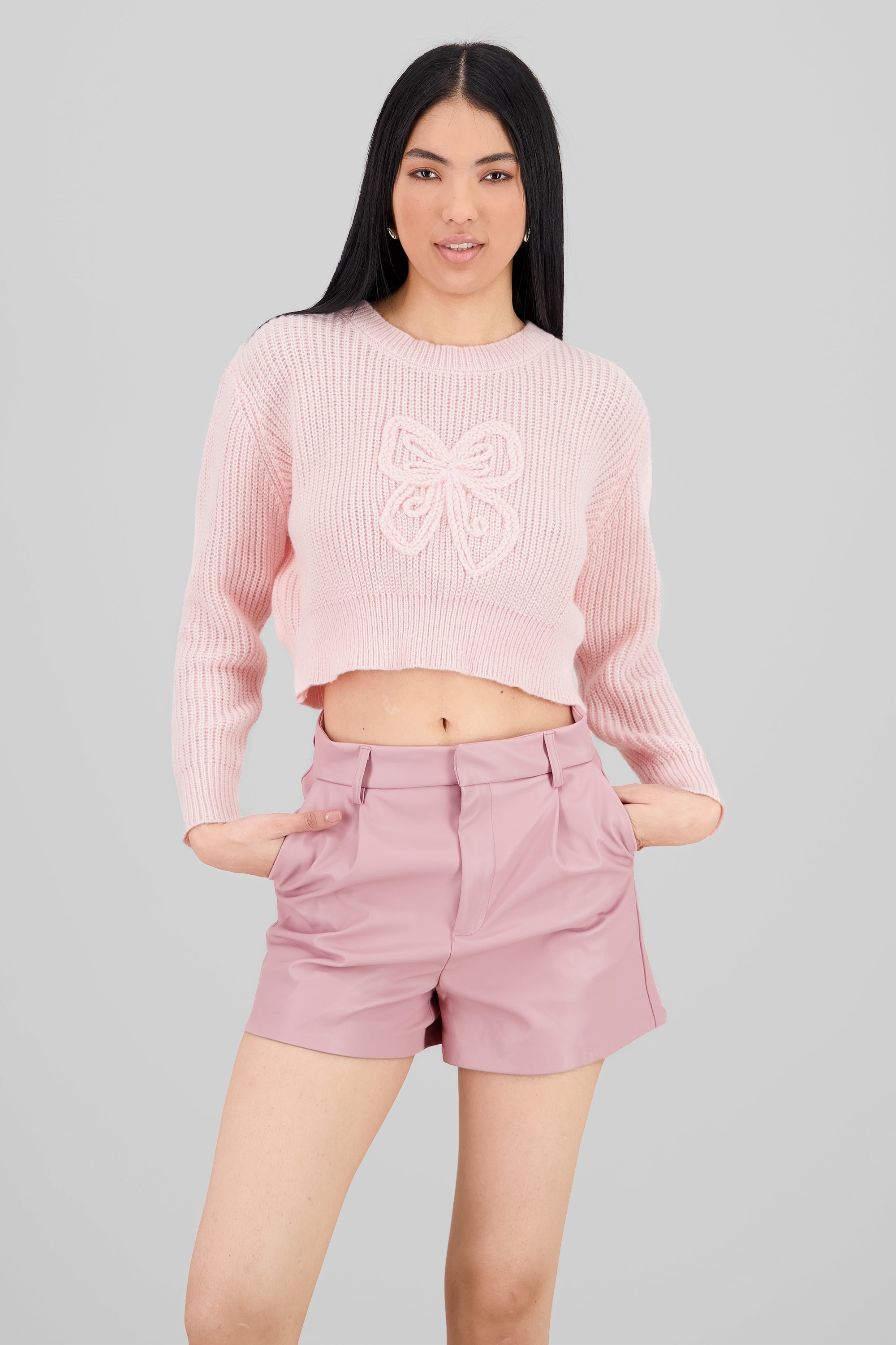 Bow Detail Sweater PINK