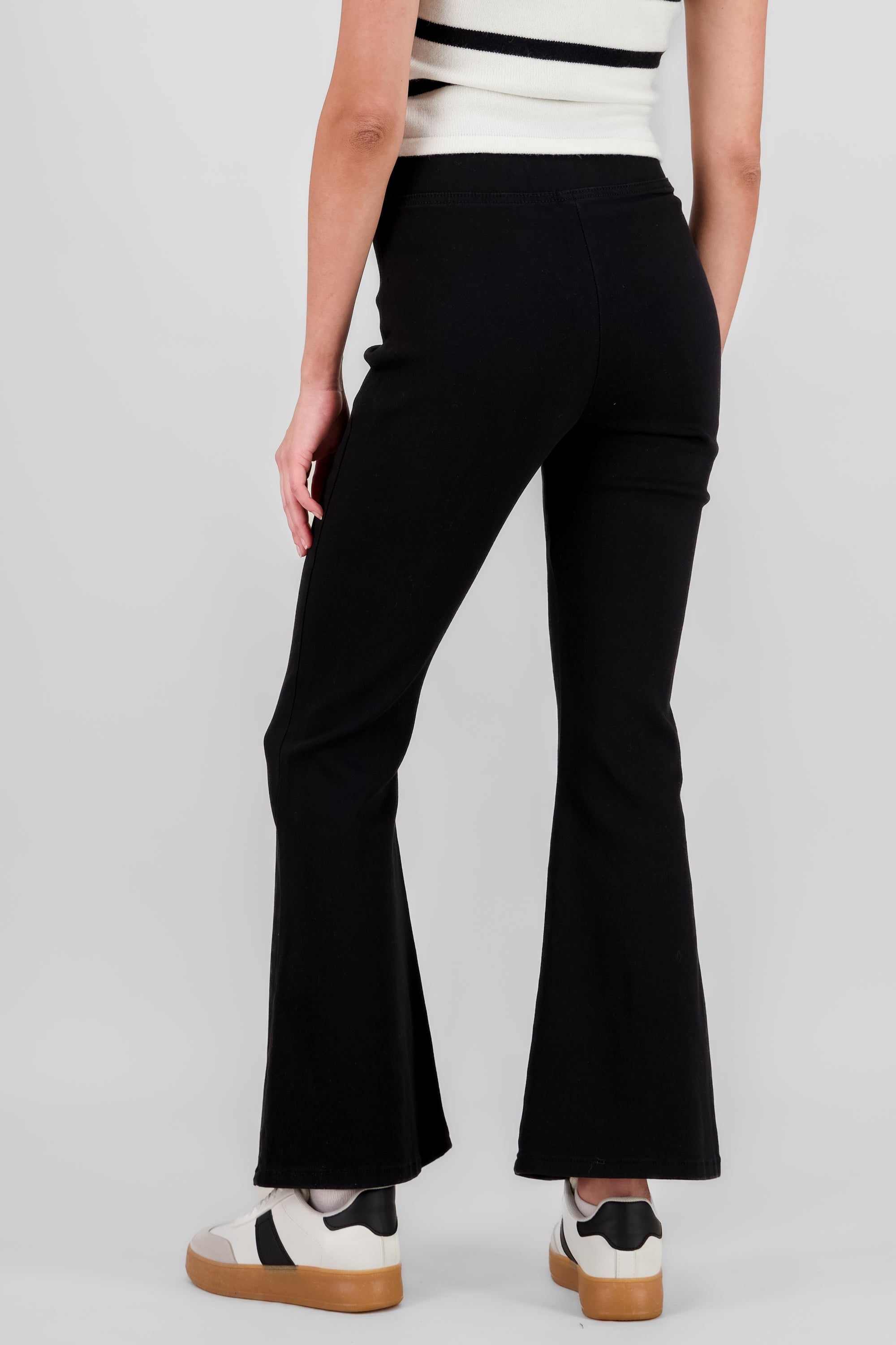 Flared Comfort Leggings BLACK