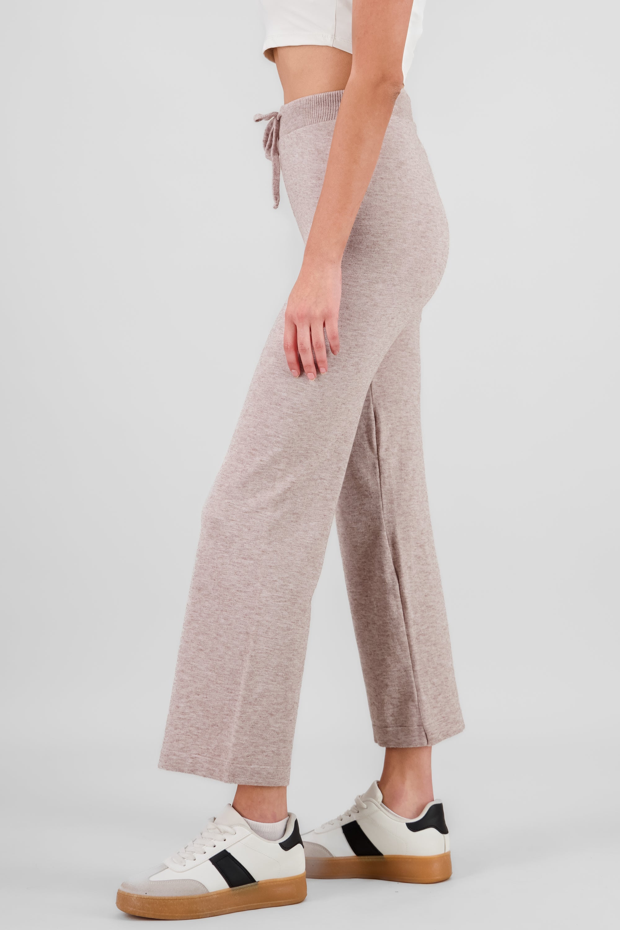 Solid Knit Pants BEIGE