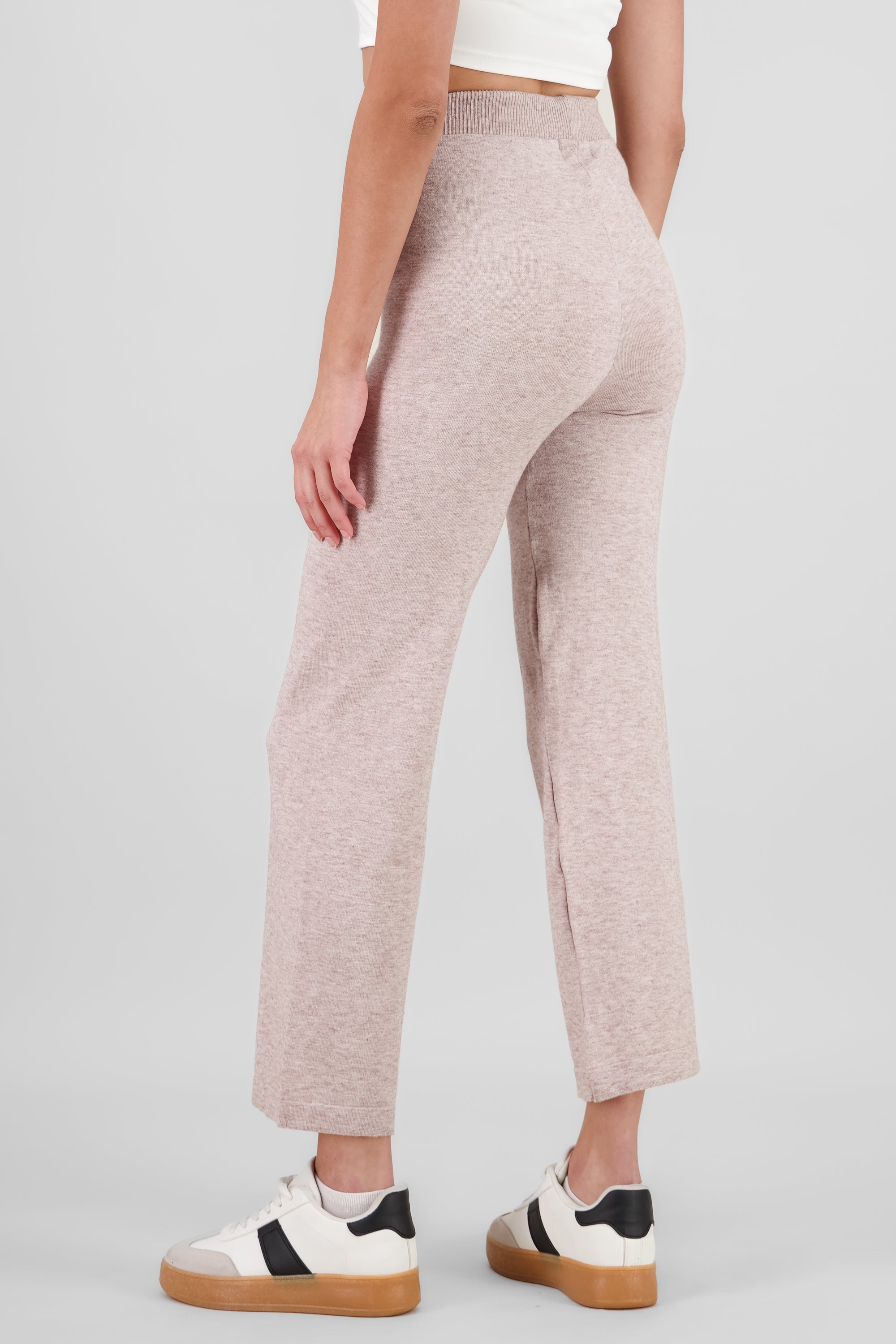 Solid Knit Pants BEIGE