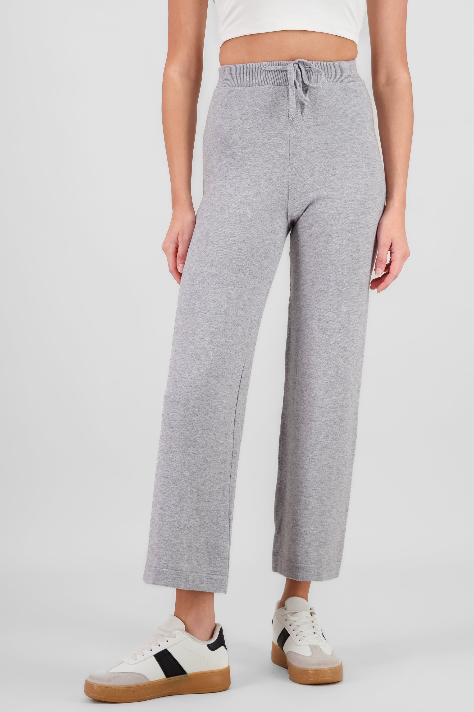 Solid Knit Pants GRAY