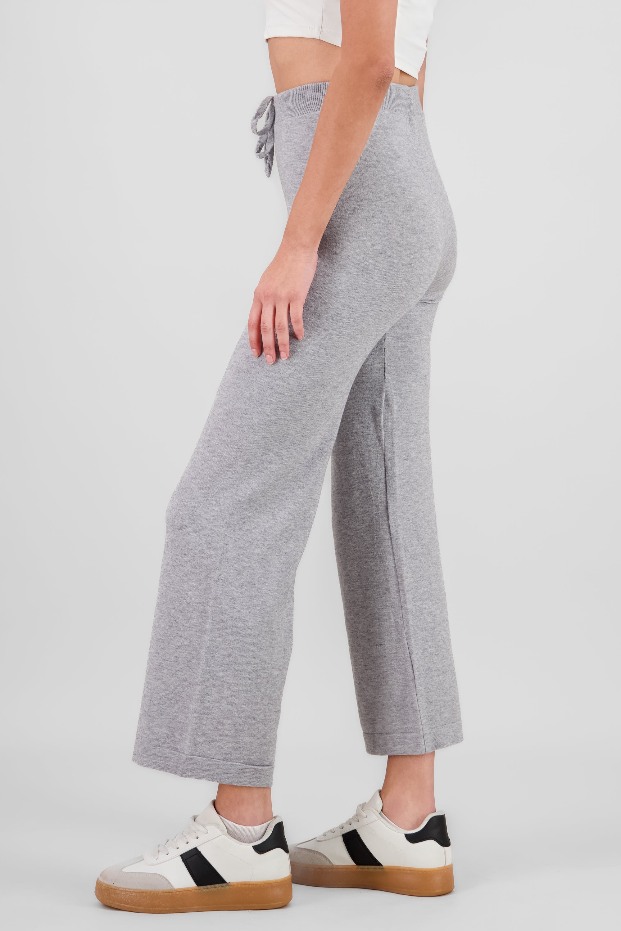 Solid Knit Pants GRAY