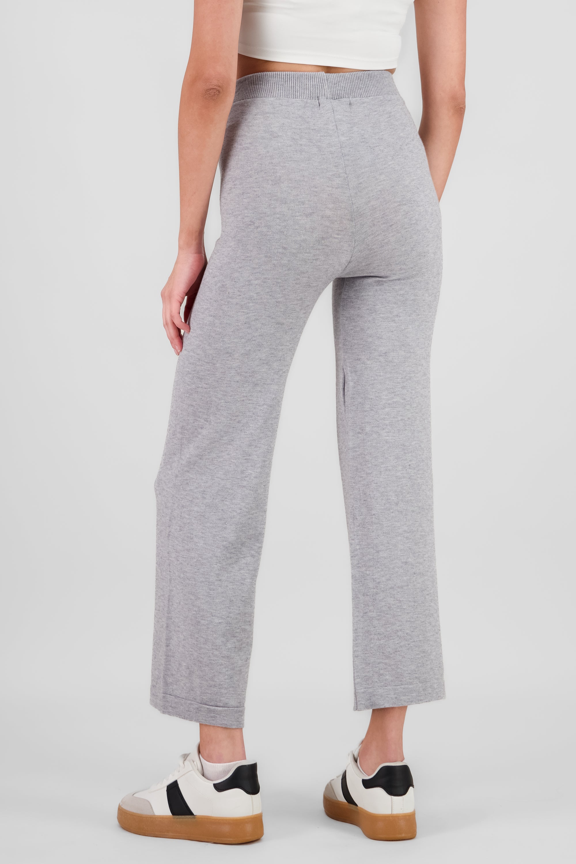 Solid Knit Pants GRAY