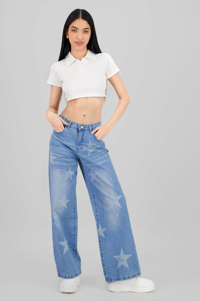 Wide Leg Jeans LIGHT WASH