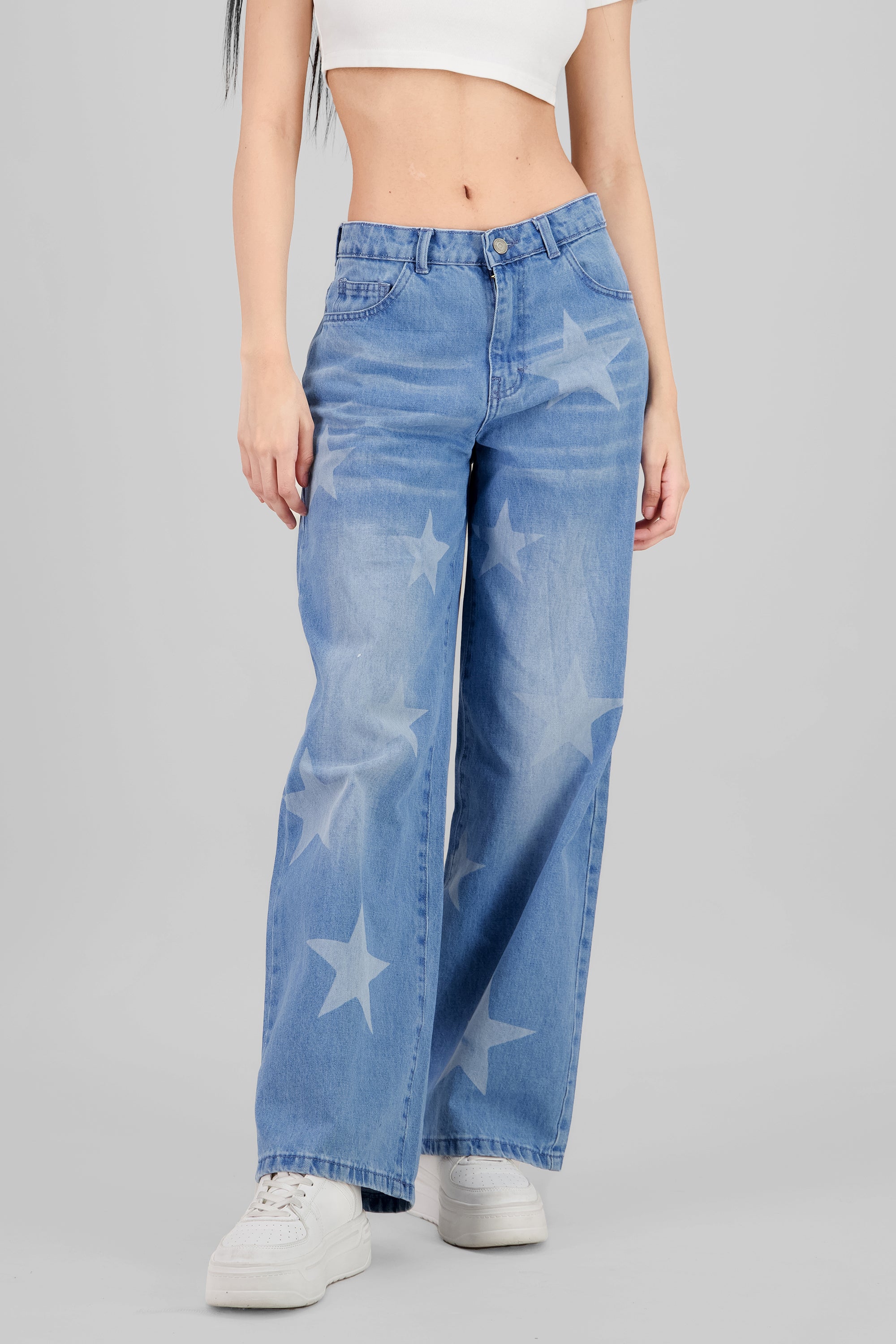 Wide Leg Jeans LIGHT WASH