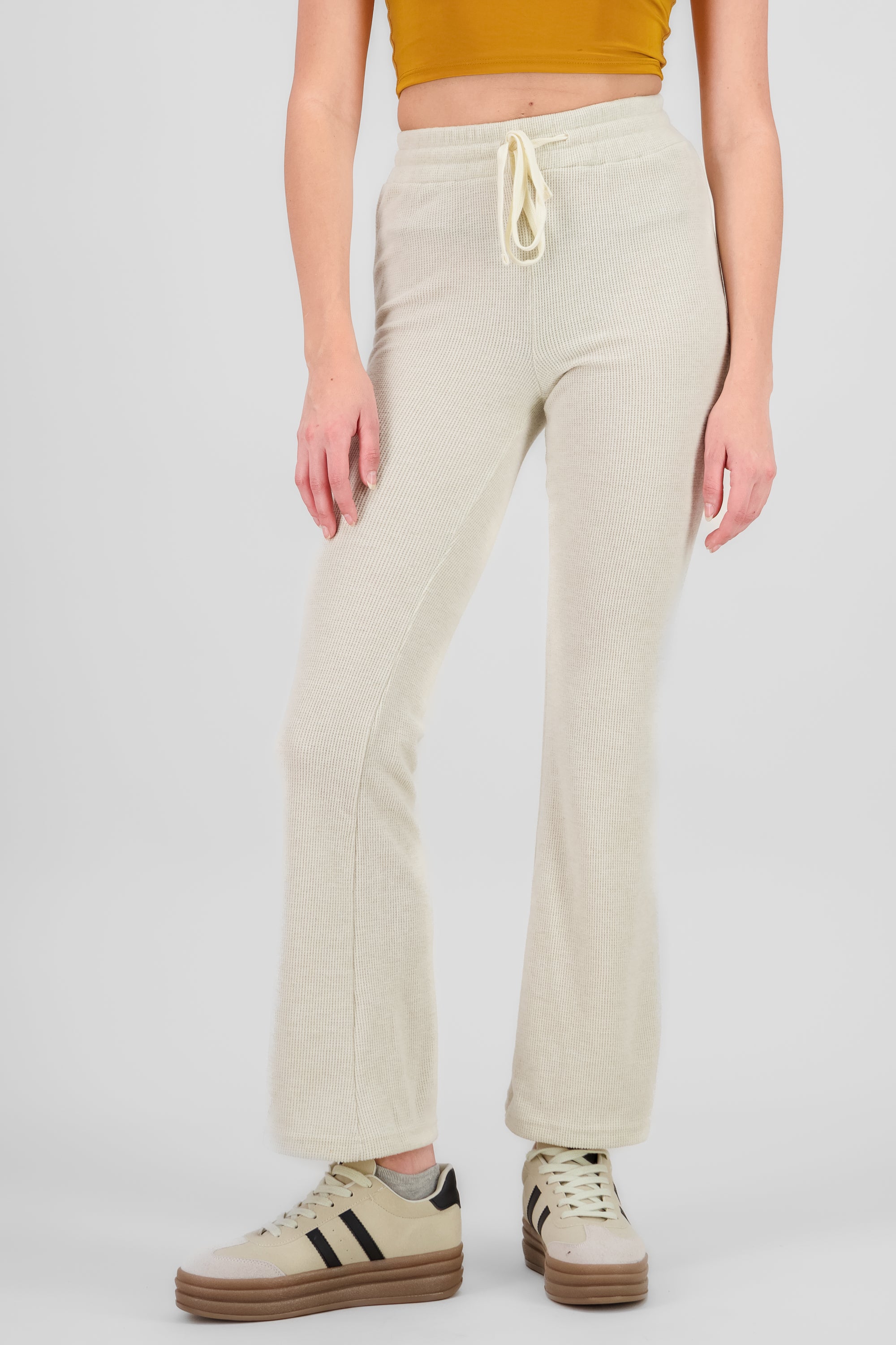 Knitted Flared Pants CREAM