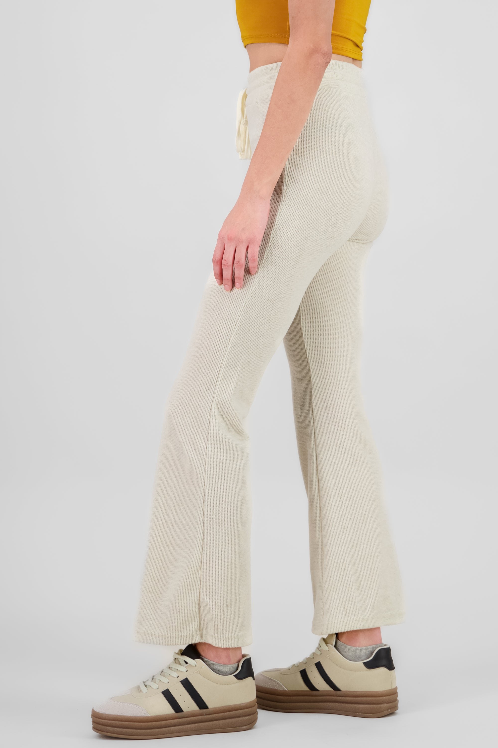 Knitted Flared Pants CREAM