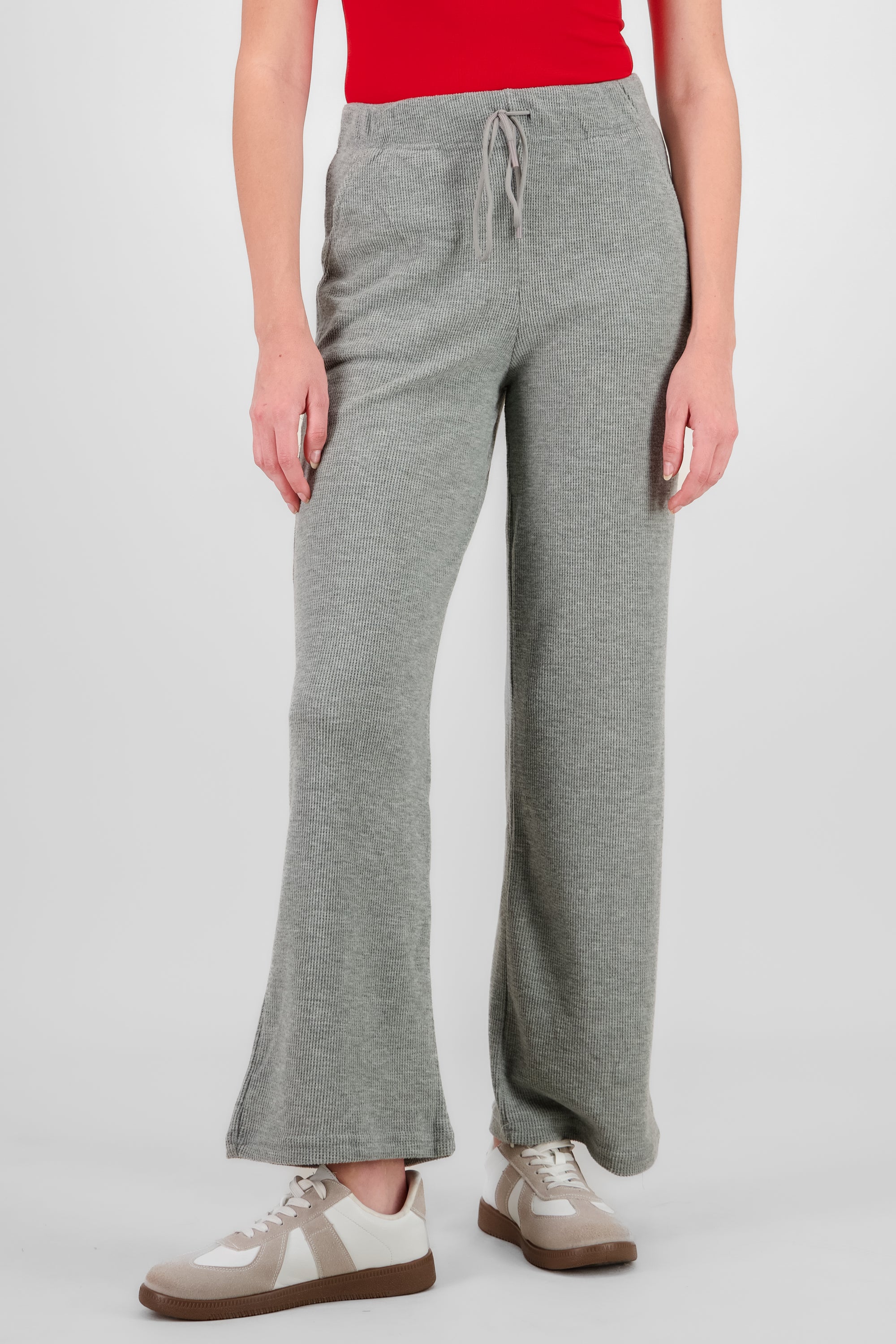 Wide Knit Pants GRAY