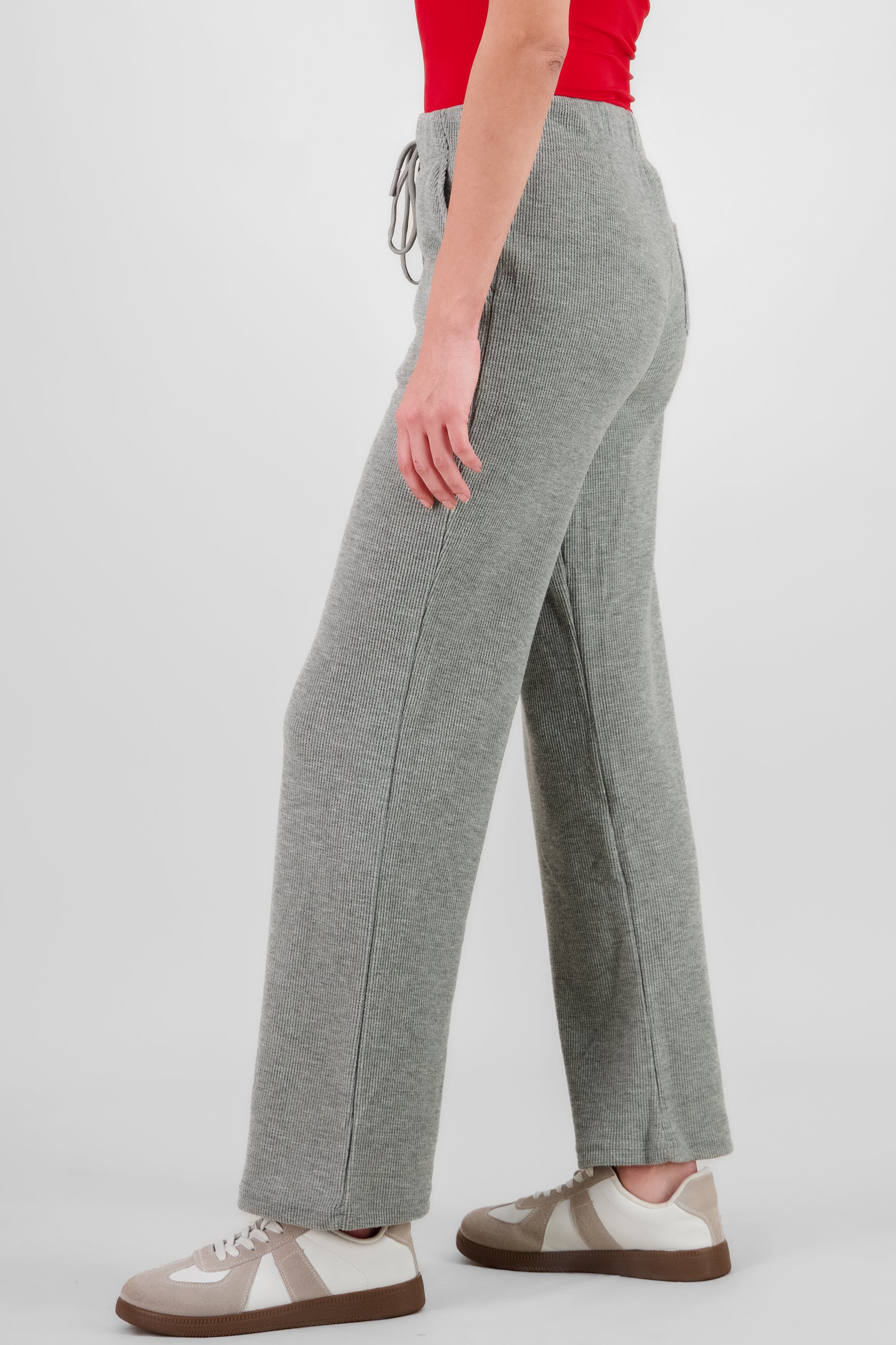 Wide Knit Pants GRAY