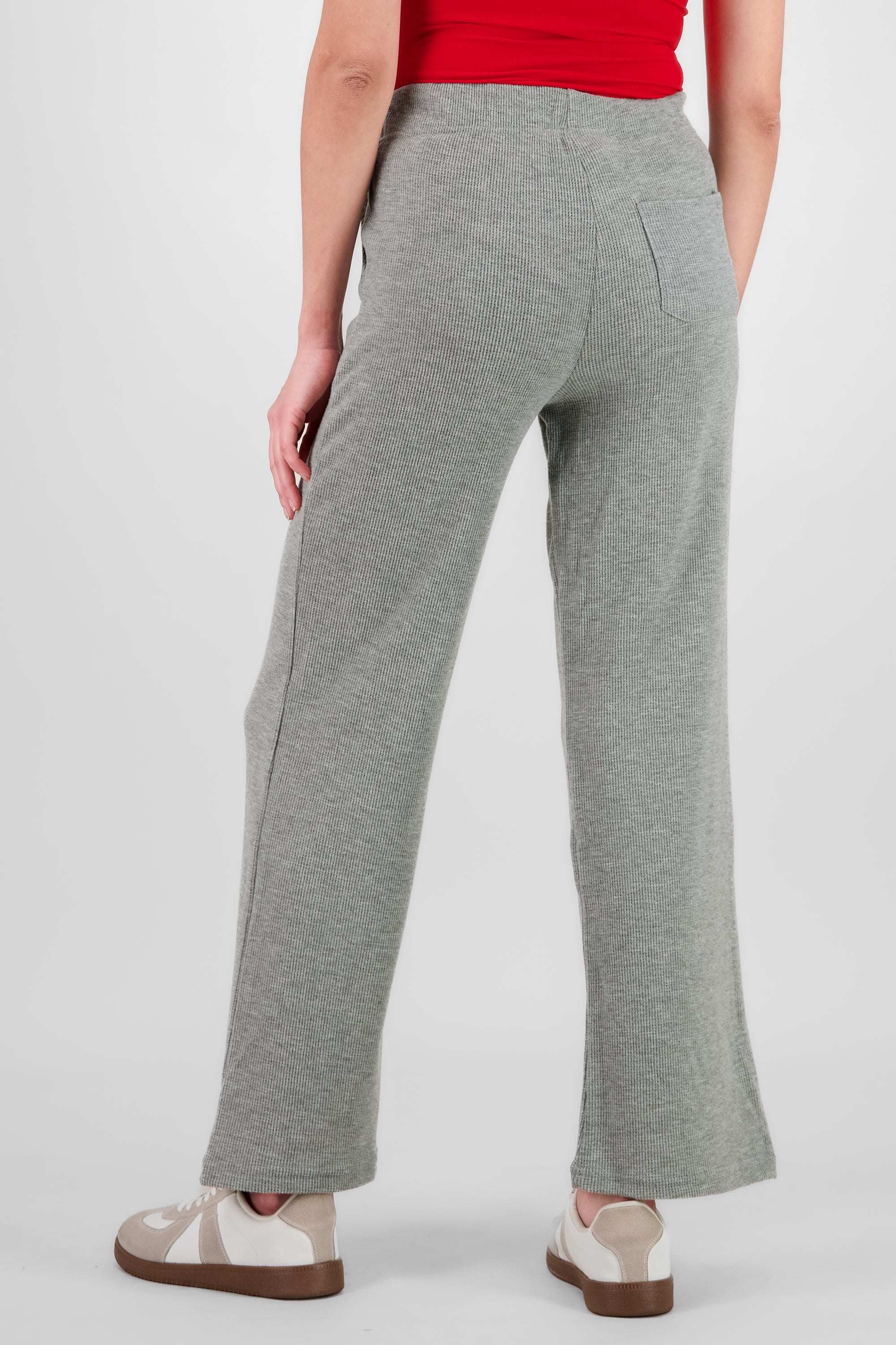 Wide Knit Pants GRAY