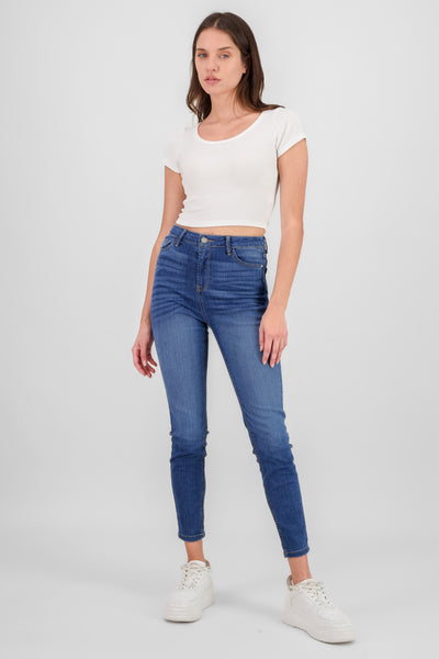 Regular Waist Skinny Jeans INDIGO