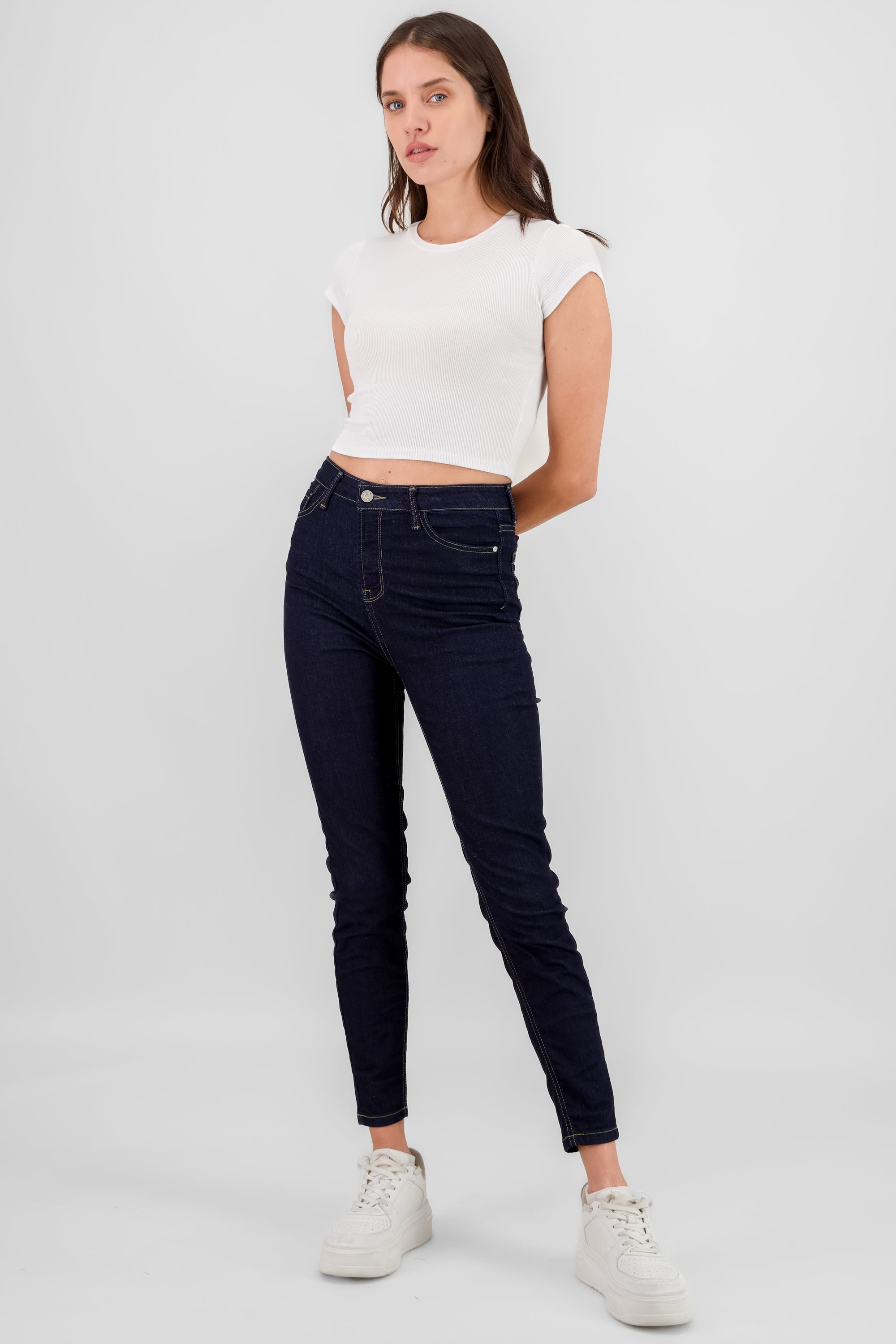 Regular Waist Skinny Jeans INDIGO