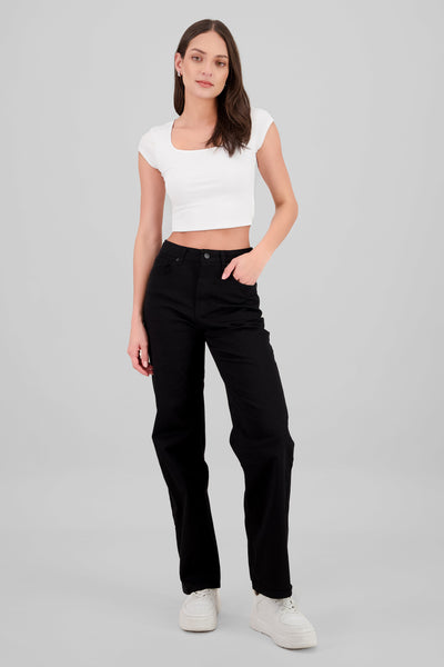 Slim Straight Pants WHITE