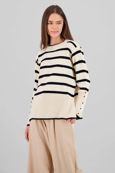 Striped Sweater IVORY