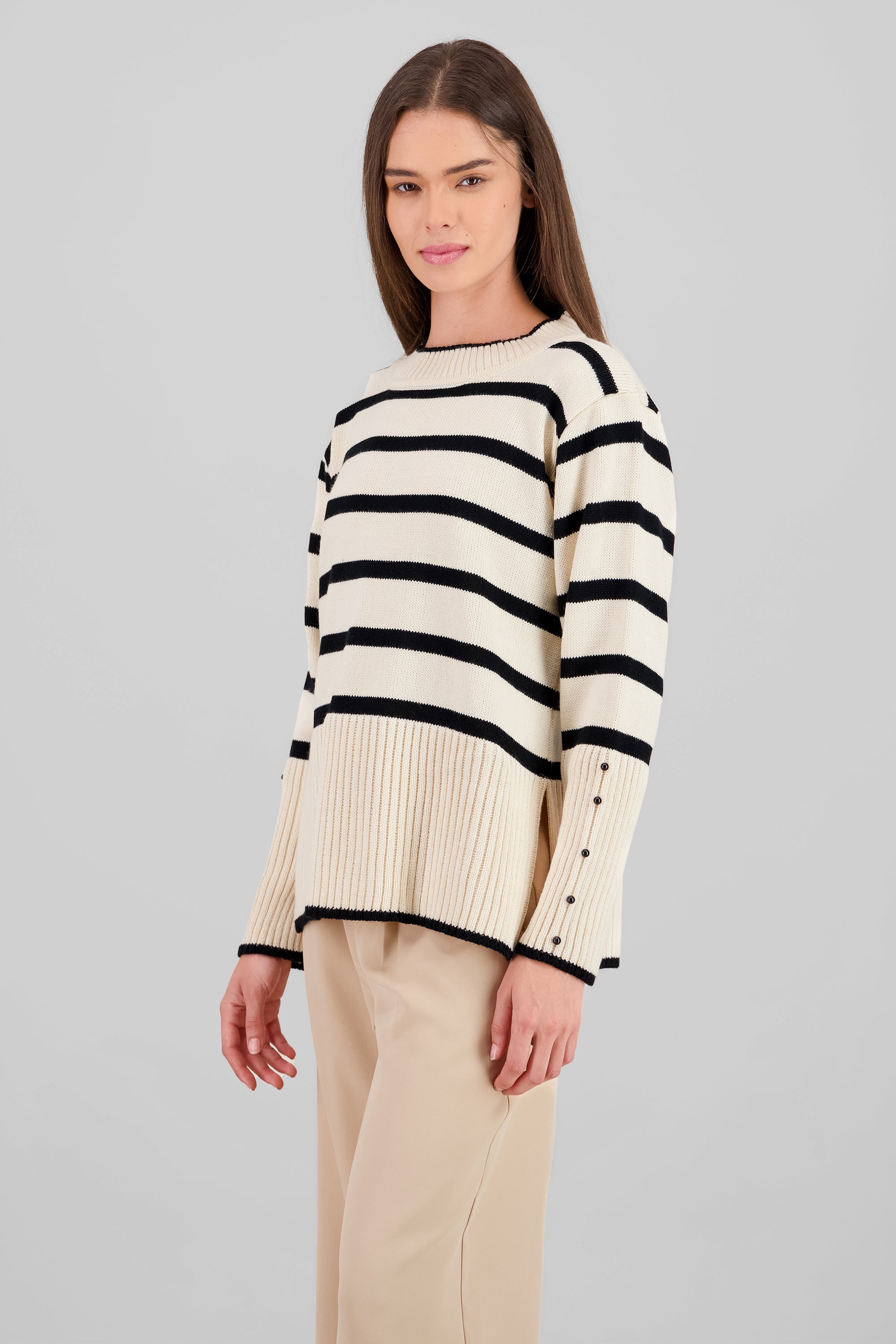 Striped Sweater IVORY