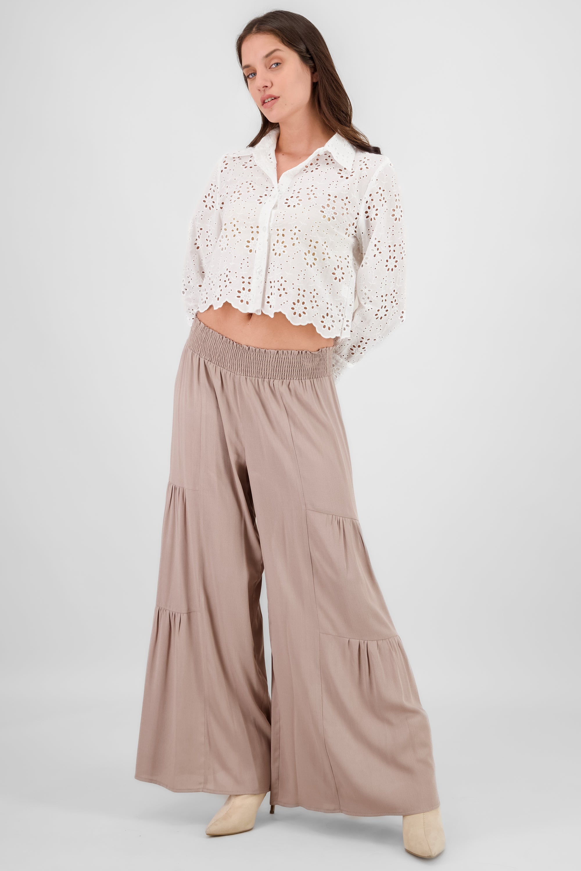 Wide Leg Pants KHAKI