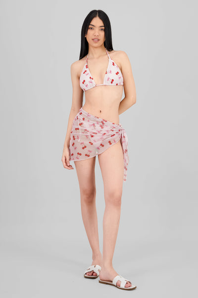 Cherry 3-Piece Bikini Set PASTEL PINK