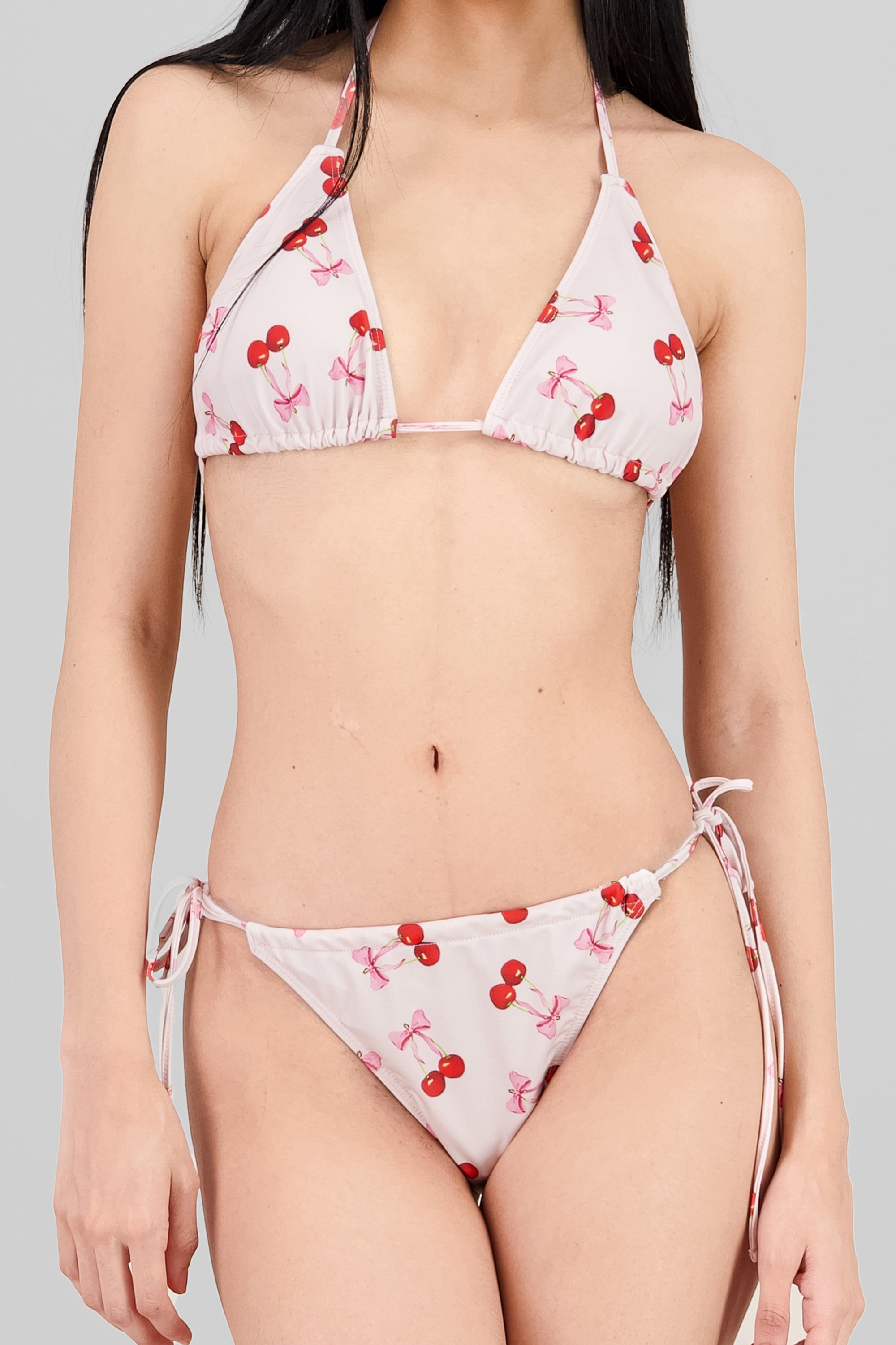 Cherry 3-Piece Bikini Set PASTEL PINK