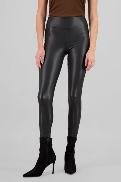 Faux Leather Leggings BLACK