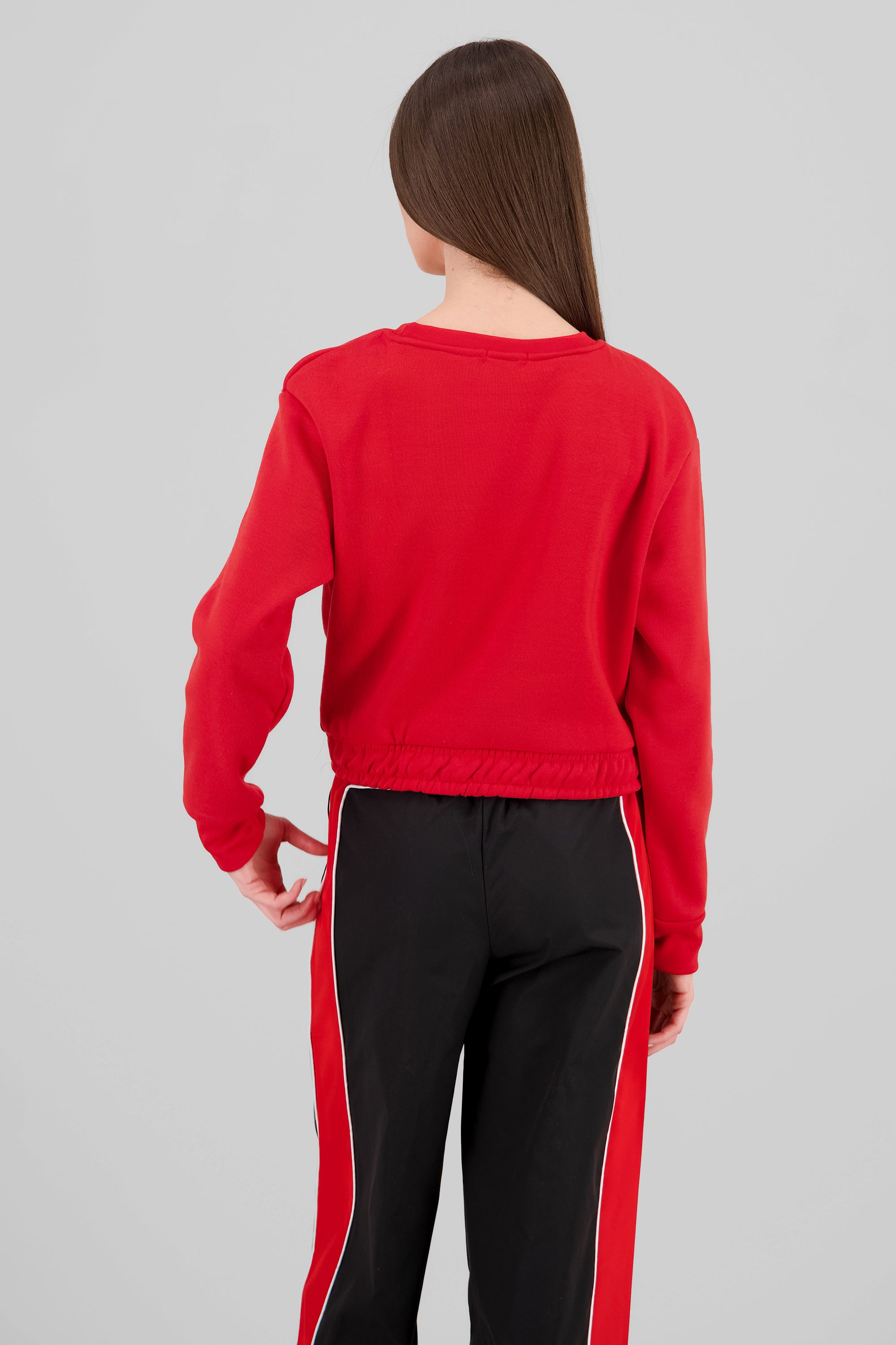 Cropped Boston Sweatshirt RED