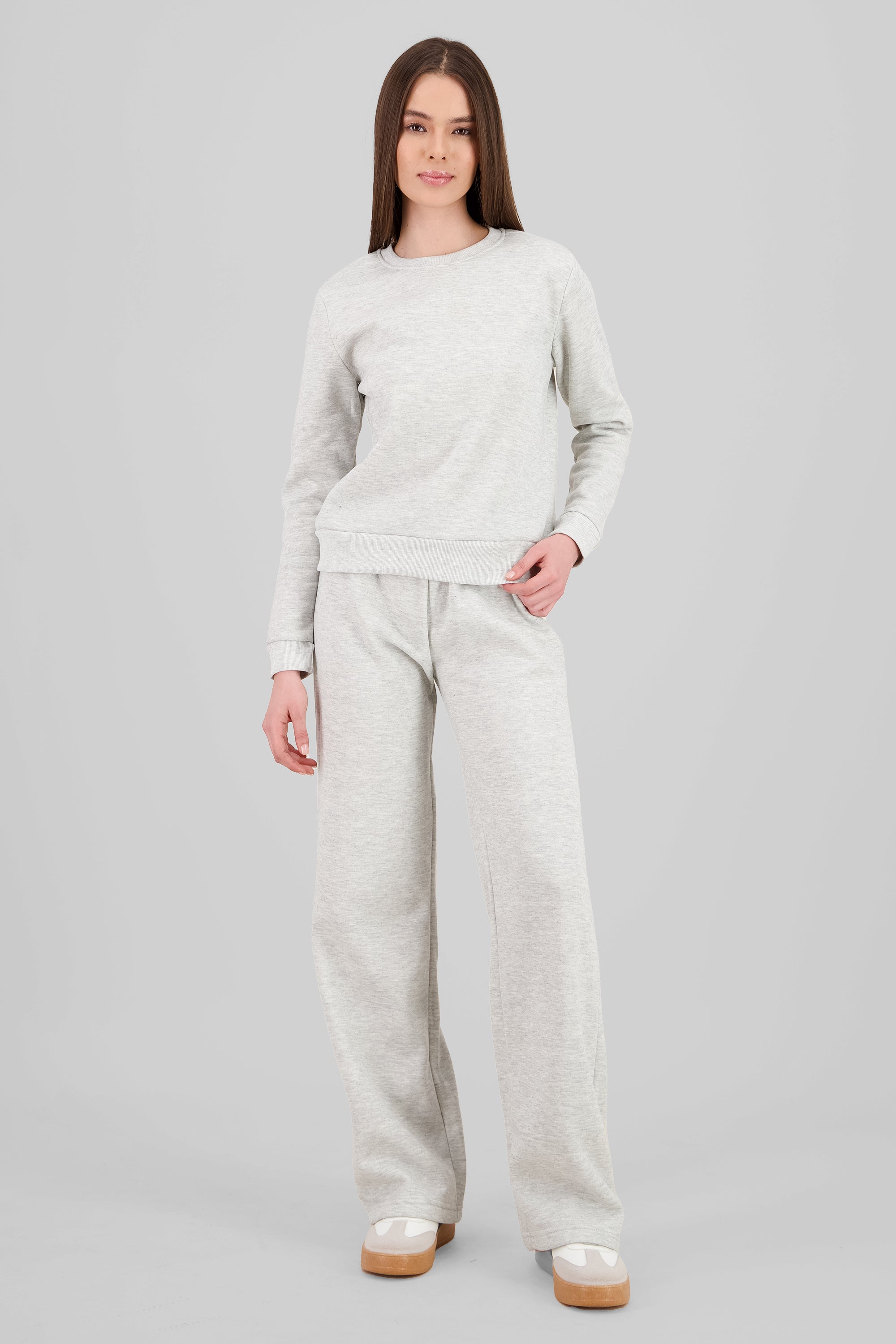 Elastic Waist Pants LIGHT GRAY