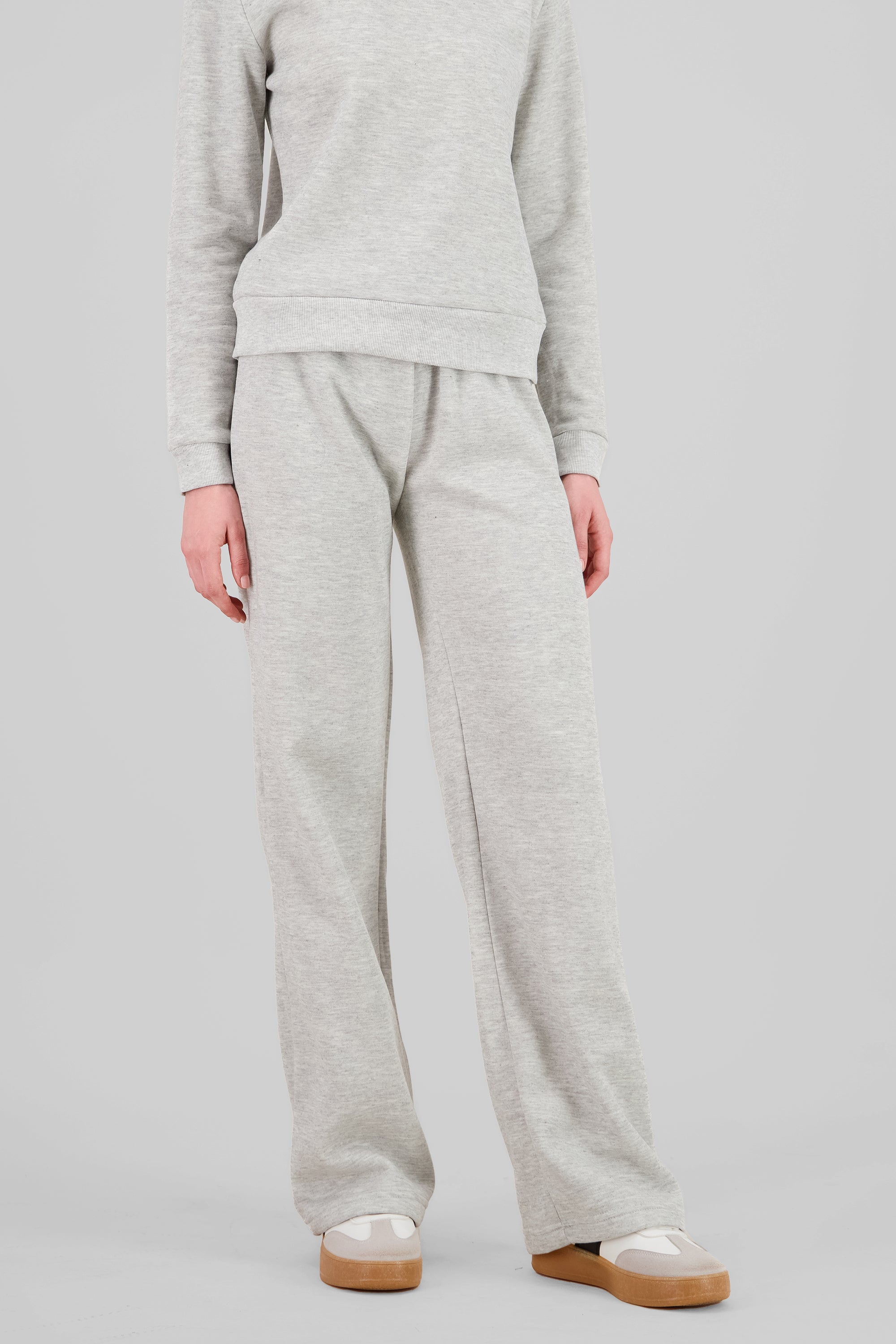 Elastic Waist Pants LIGHT GRAY