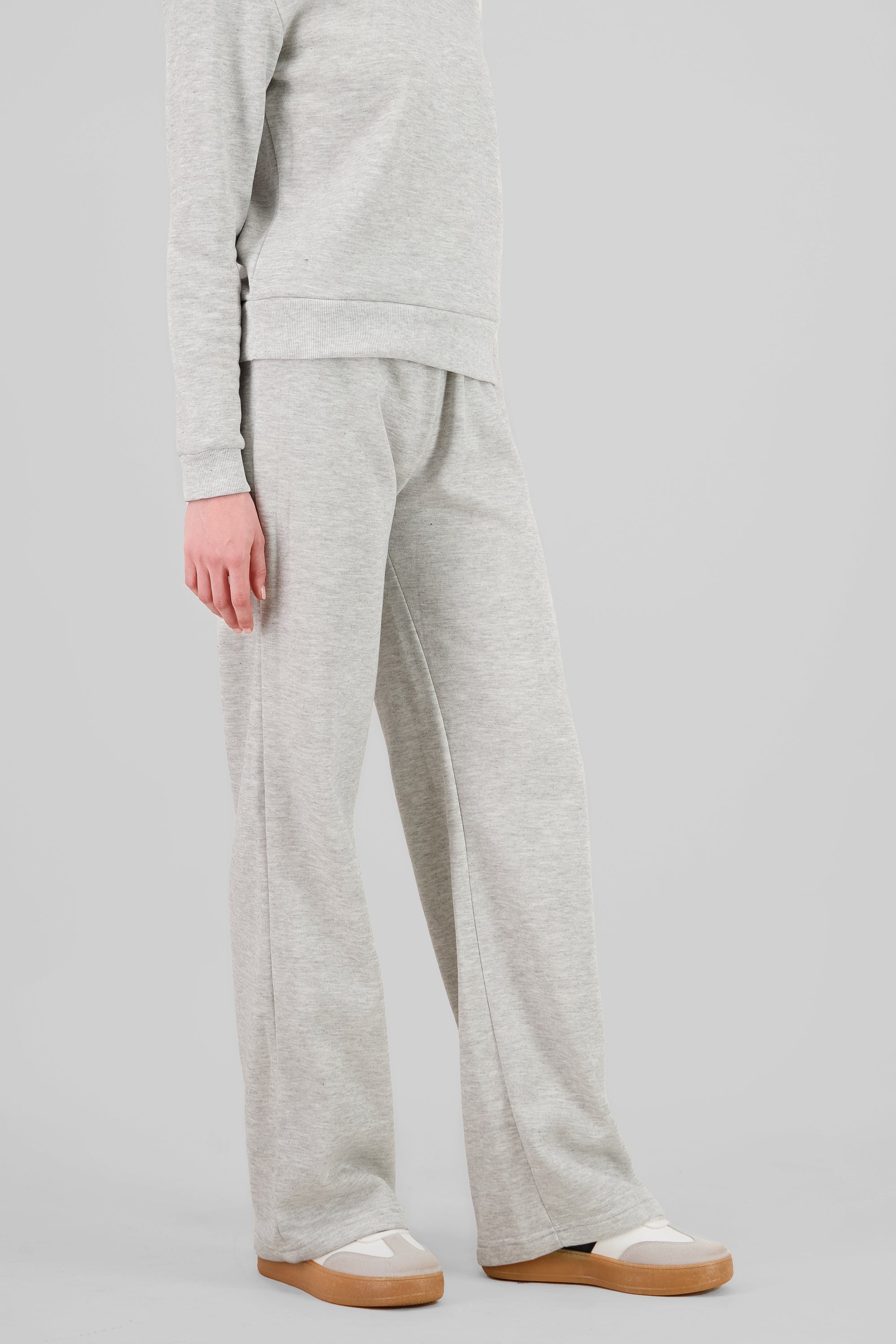 Elastic Waist Pants LIGHT GRAY