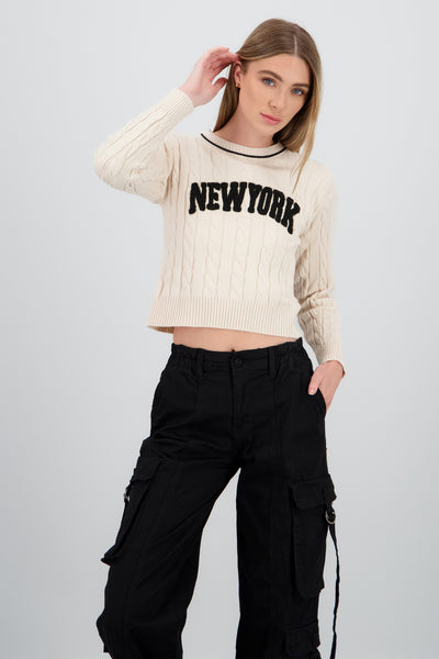 New York Soft Touch Sweater BONE COMBO