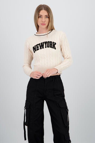 New York Soft Touch Sweater BONE COMBO