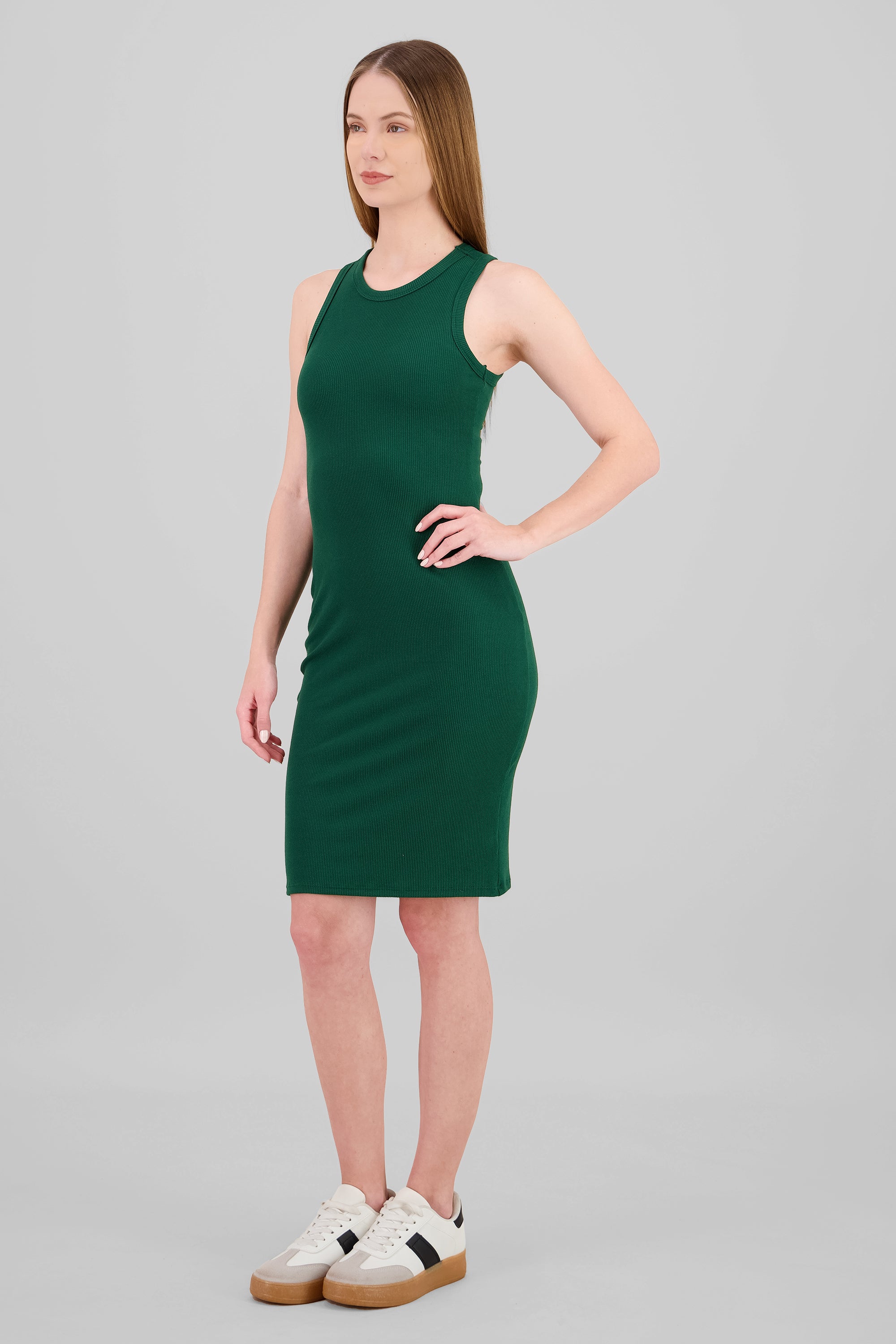 Sleeveless Midi Dress HUNTER GREEN