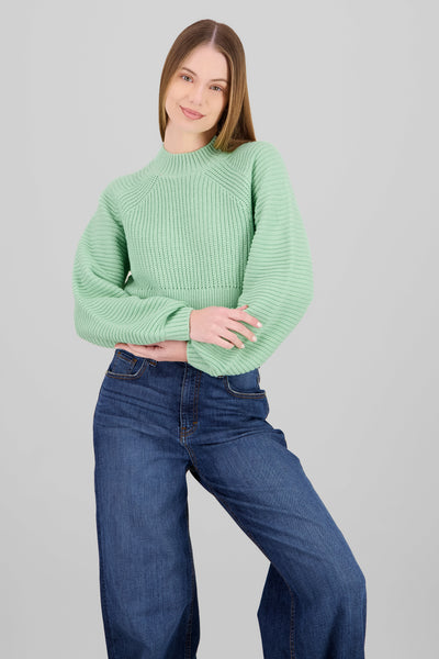 Wide Sleeve Knit Sweater SAGE