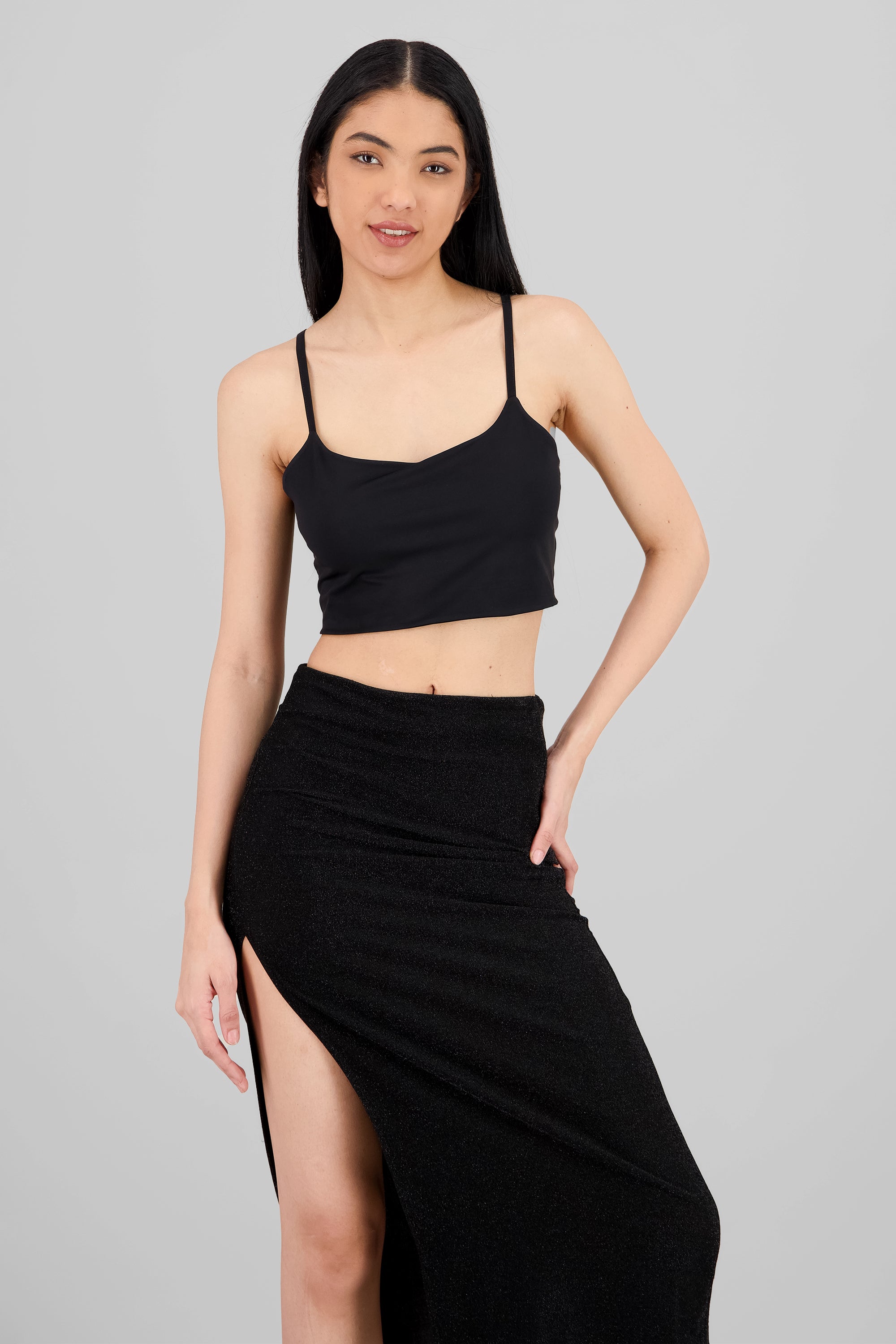 Strappy Crop Top BLACK