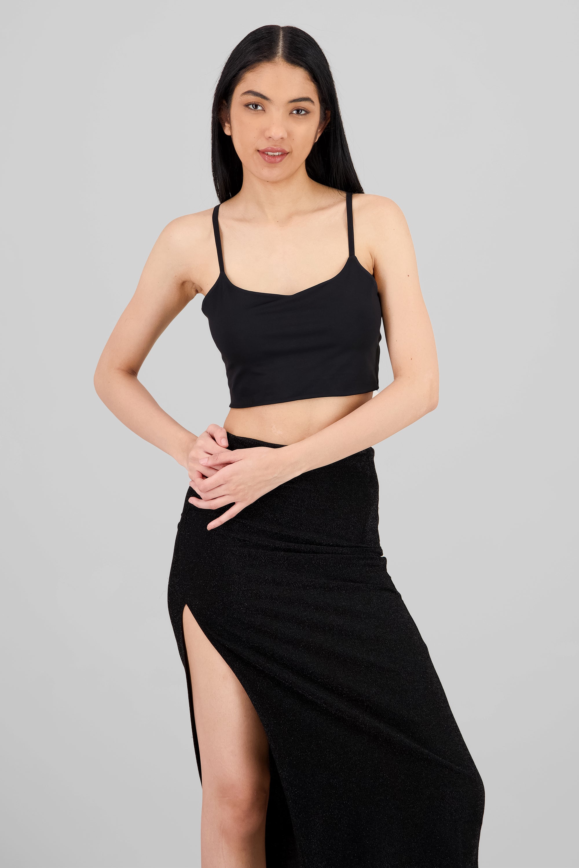 Strappy Crop Top BLACK