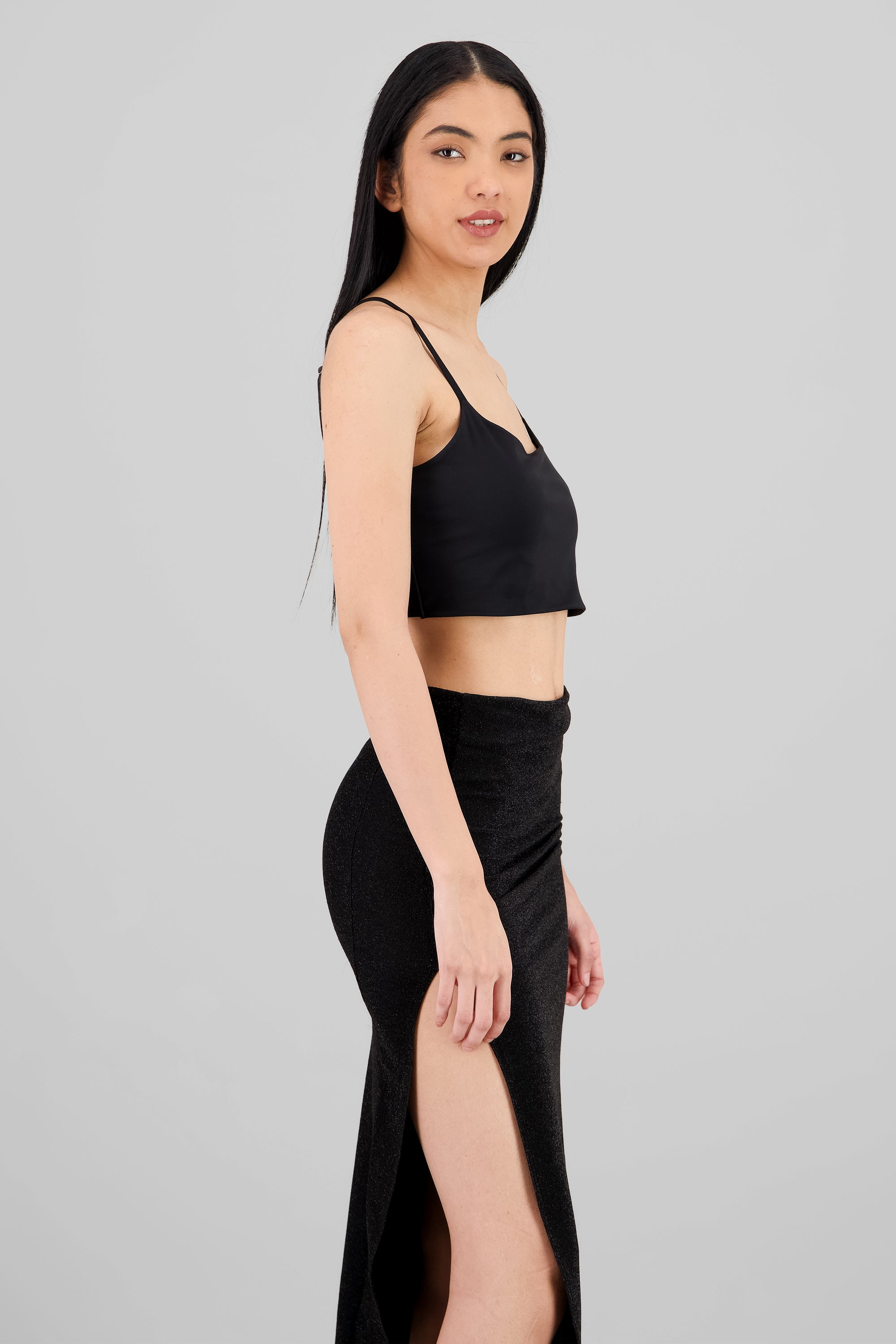 Strappy Crop Top BLACK