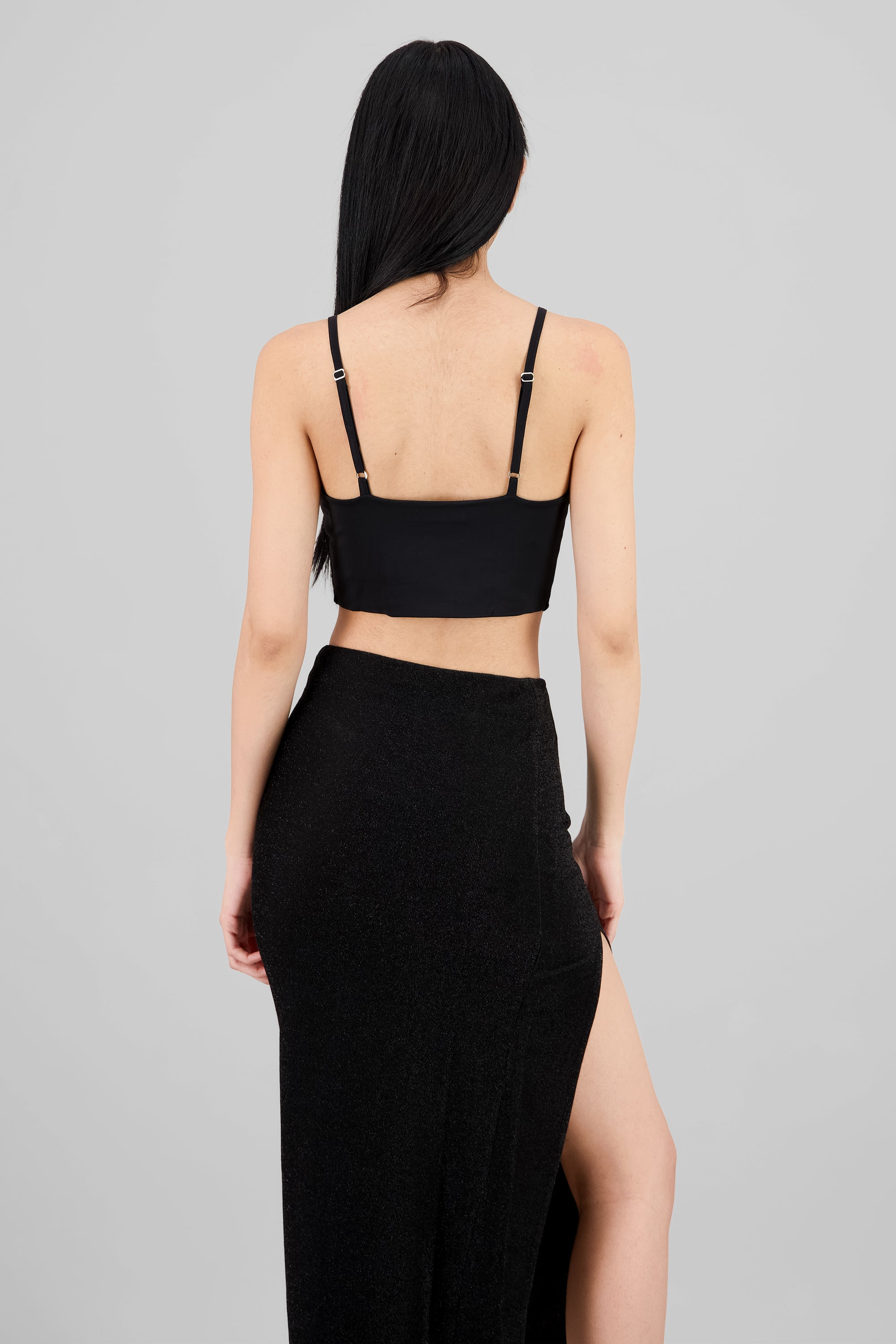 Strappy Crop Top BLACK