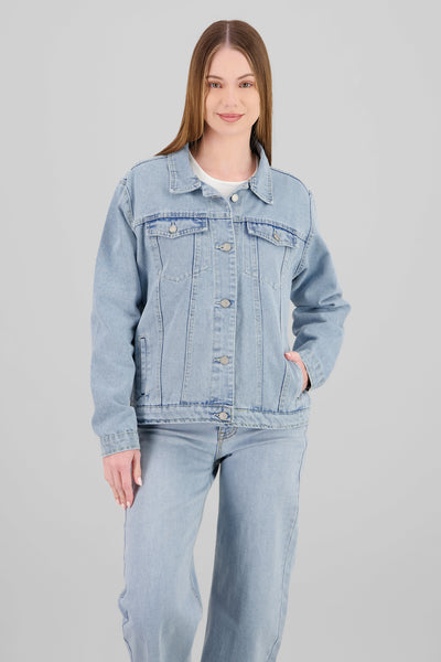 Oversized Trucker Jacket LIGHT WASH