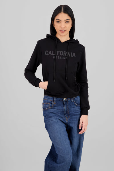 California Hoodie BLACK