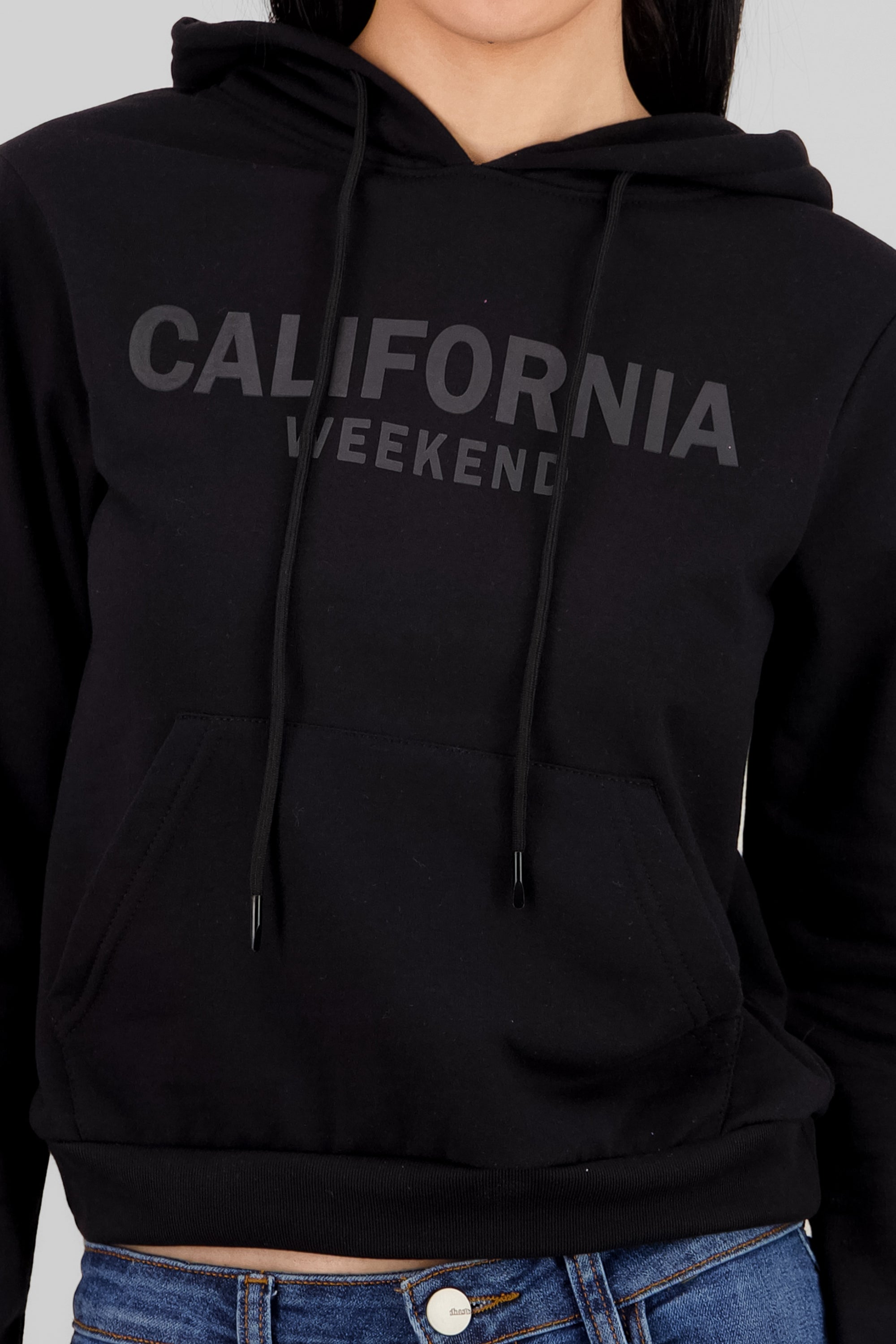 California Hoodie BLACK