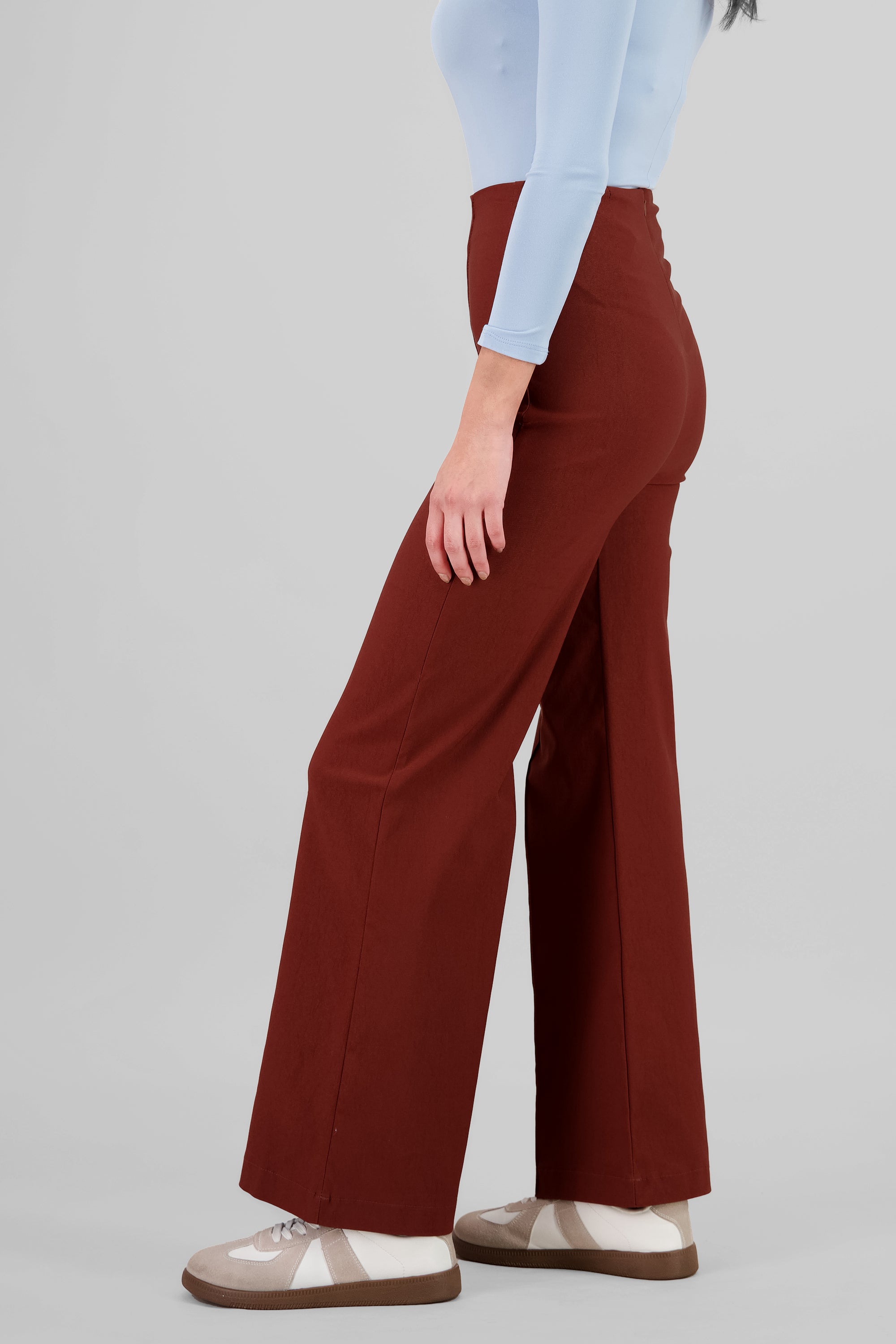 Wide Leg Pants BRICK RED