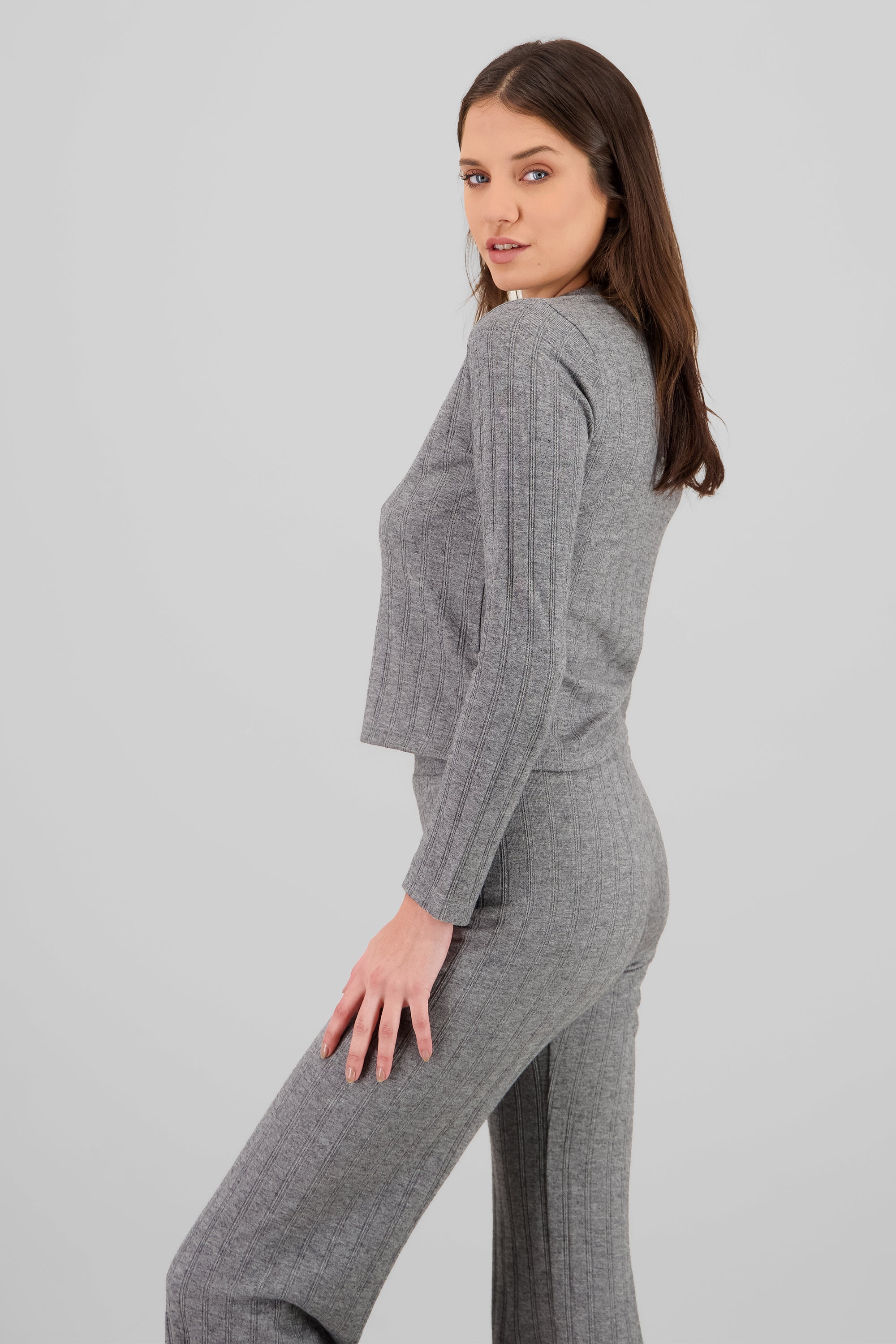 Long Sleeve Cardigan GRAY