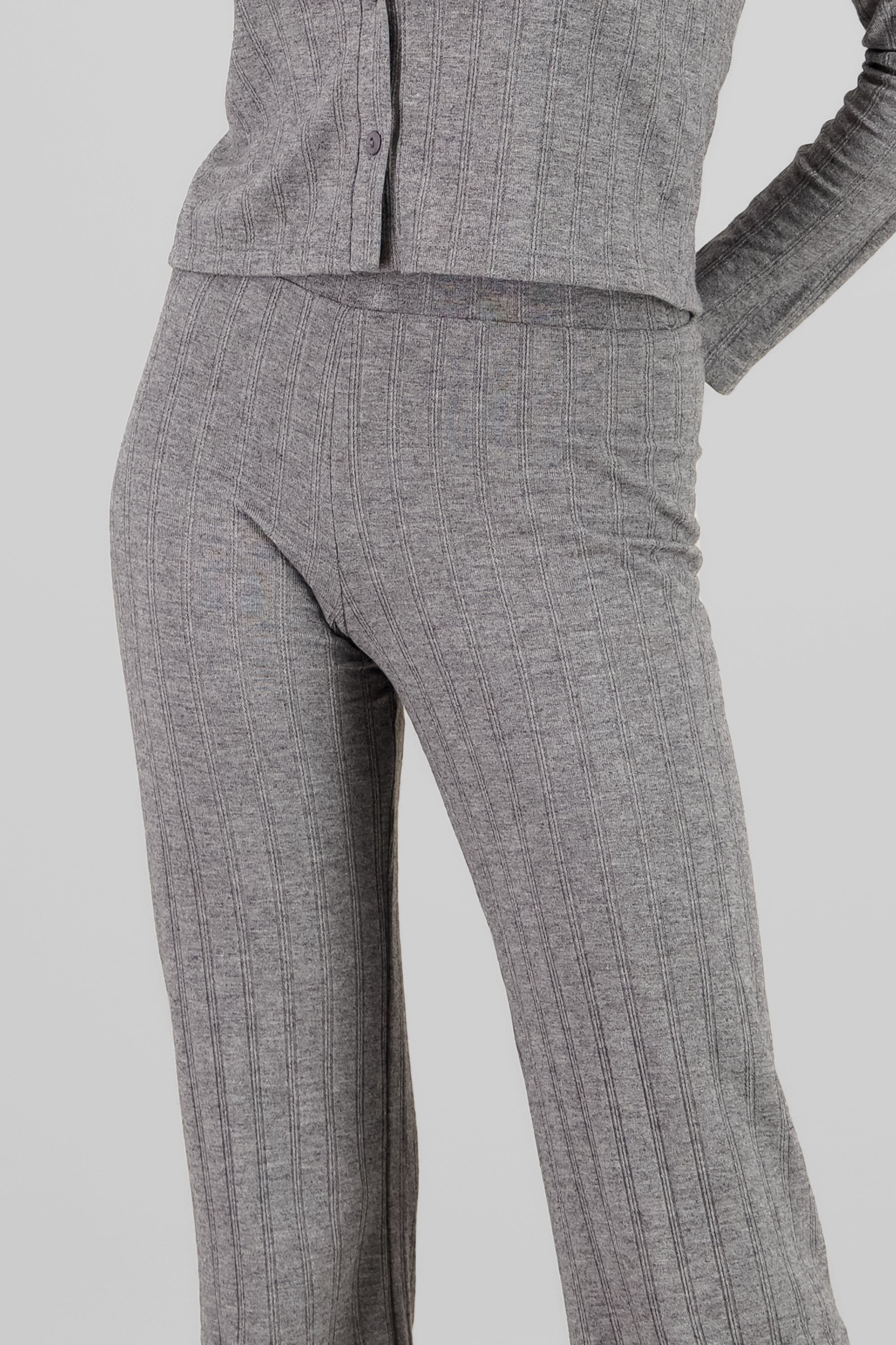 Fluid Wide Leg Pants GRAY