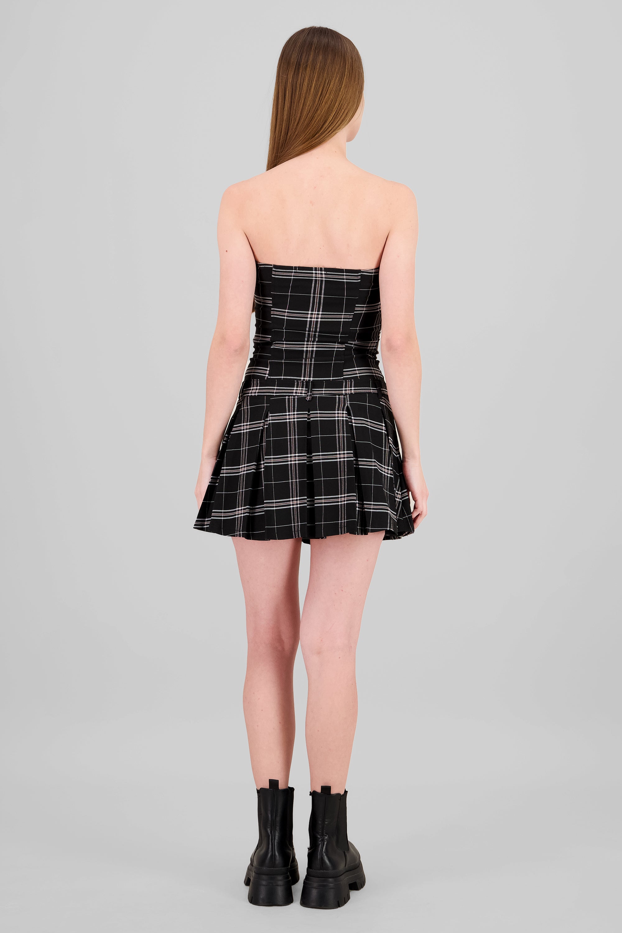 Strapless Mini Dress BLACK COMBO