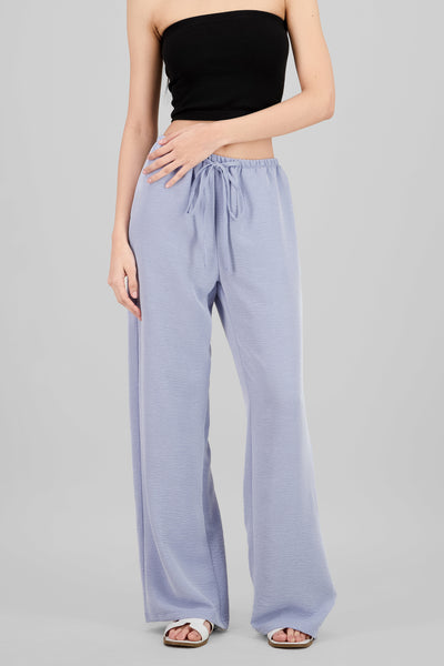 Textured Wide Leg Pants SKY BLUE