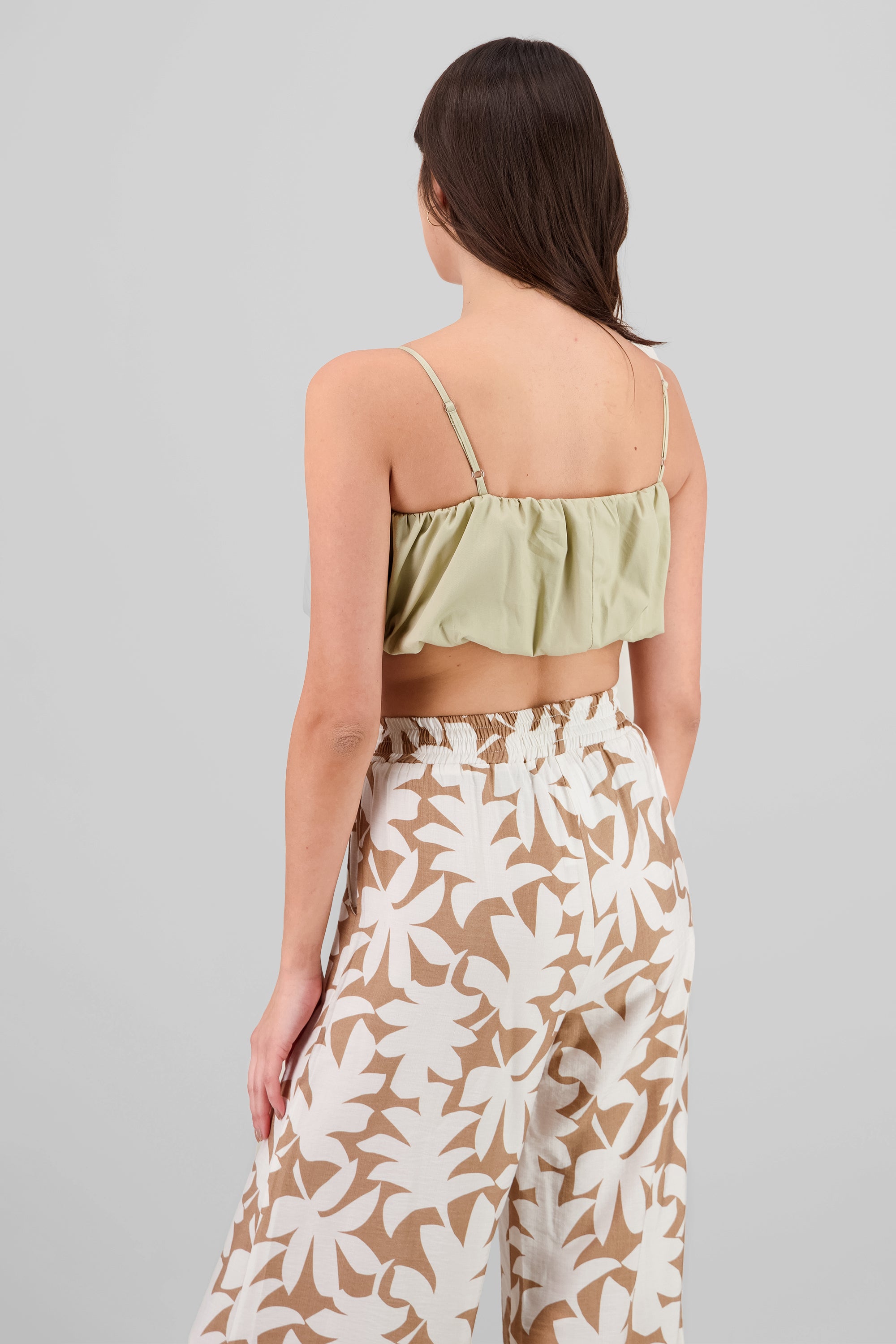 Balloon Crop Top BEIGE