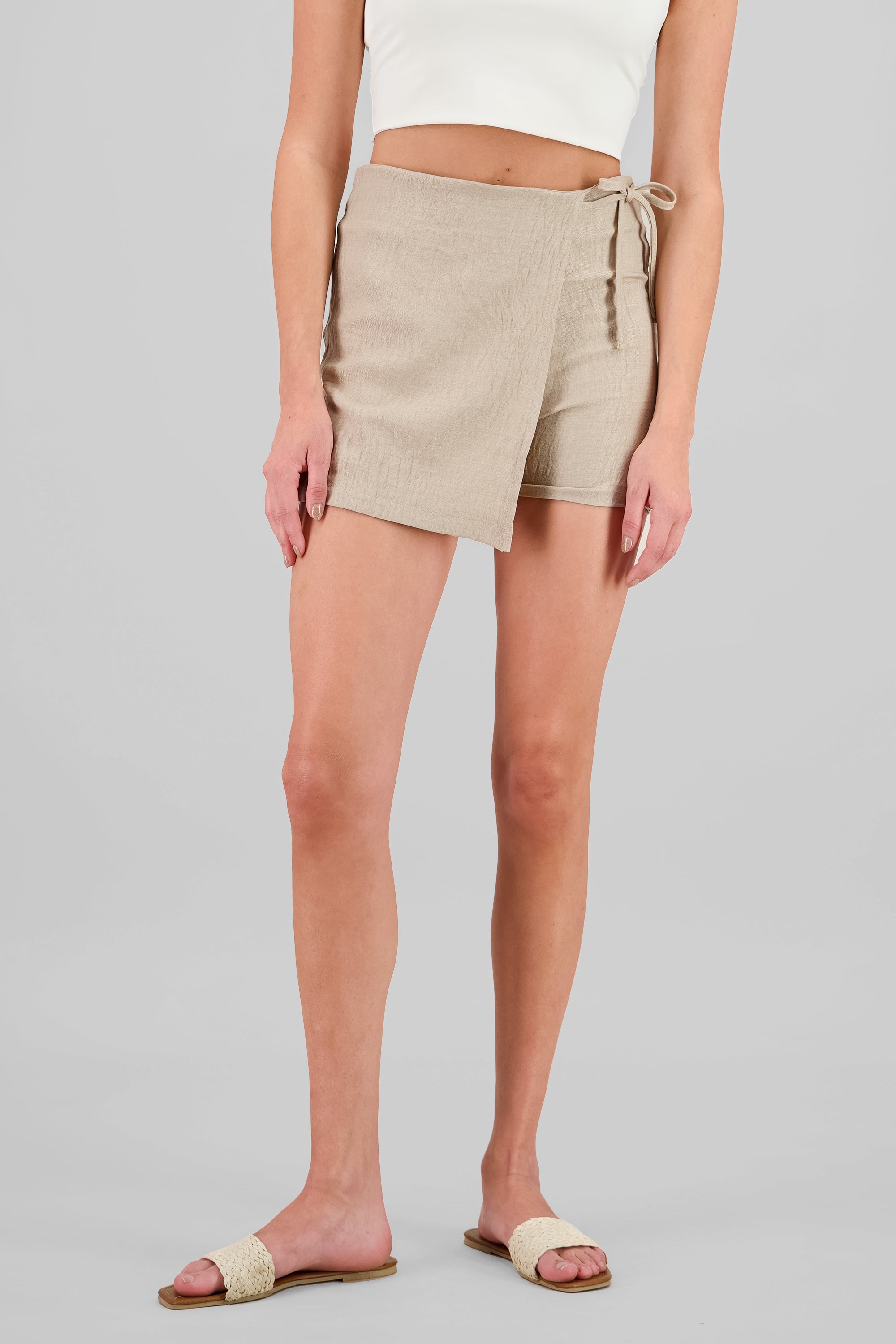 Mini Wrap Skirt SAND