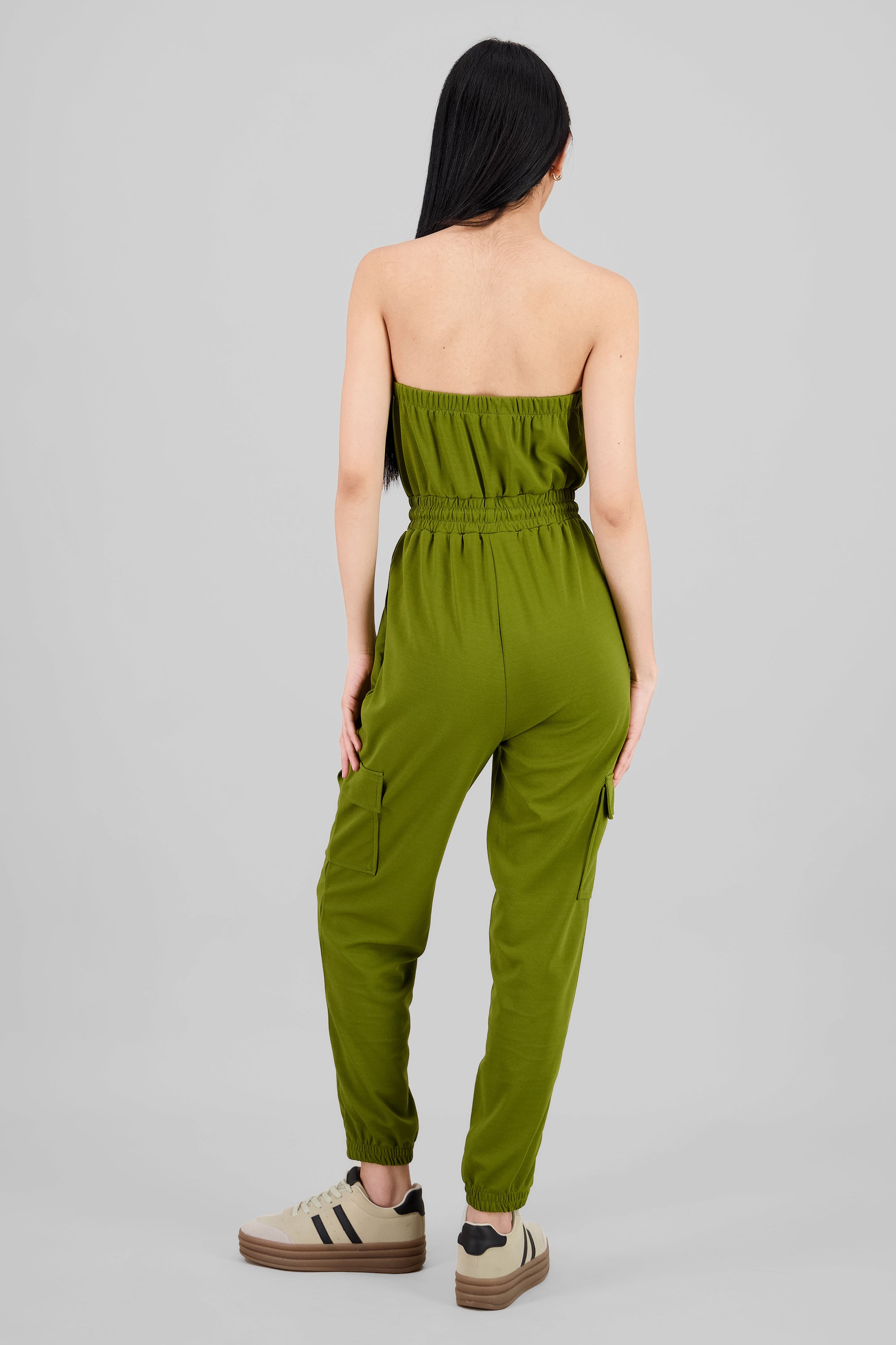 Sleeveless Jumpsuit OLIVE