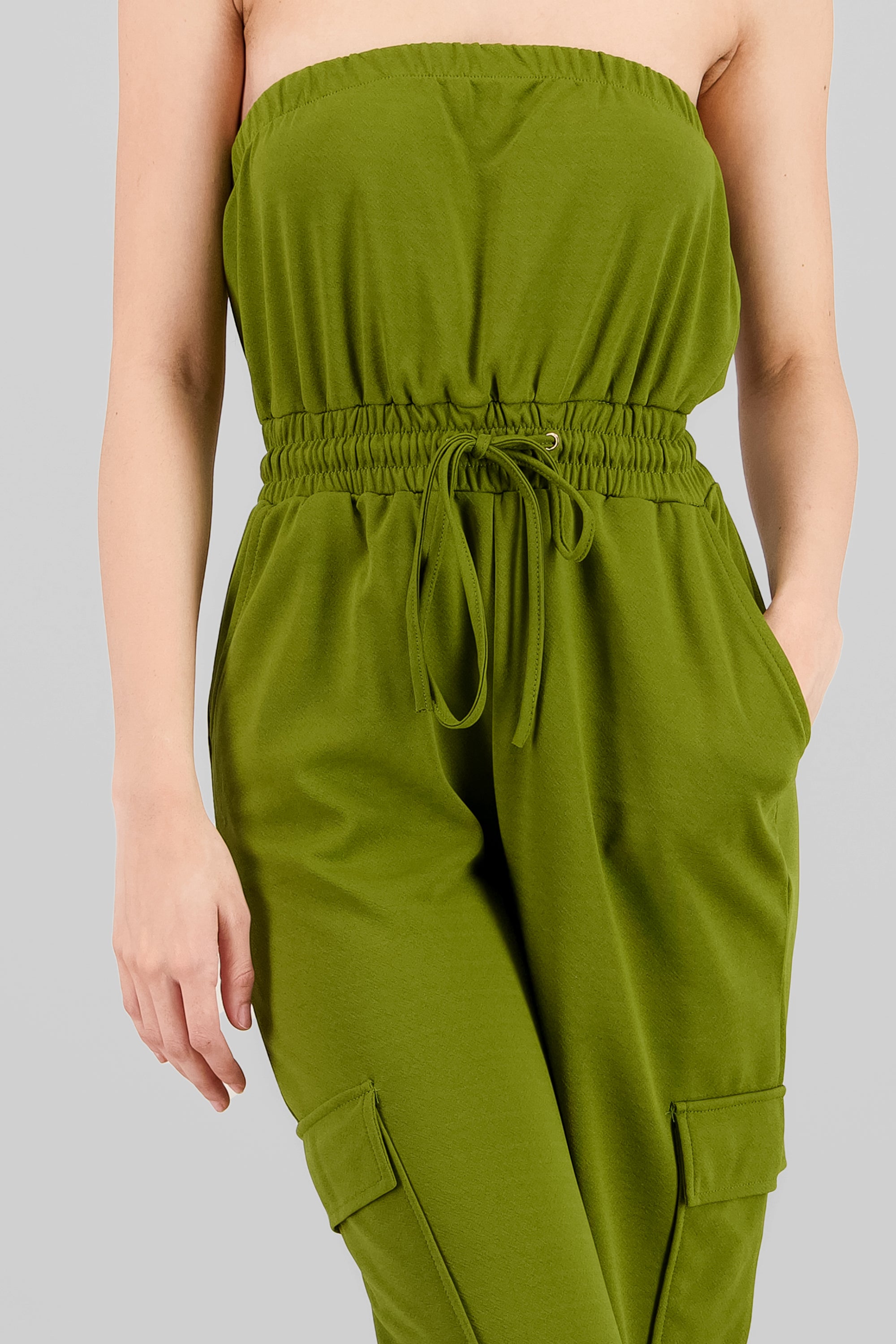 Sleeveless Jumpsuit OLIVE